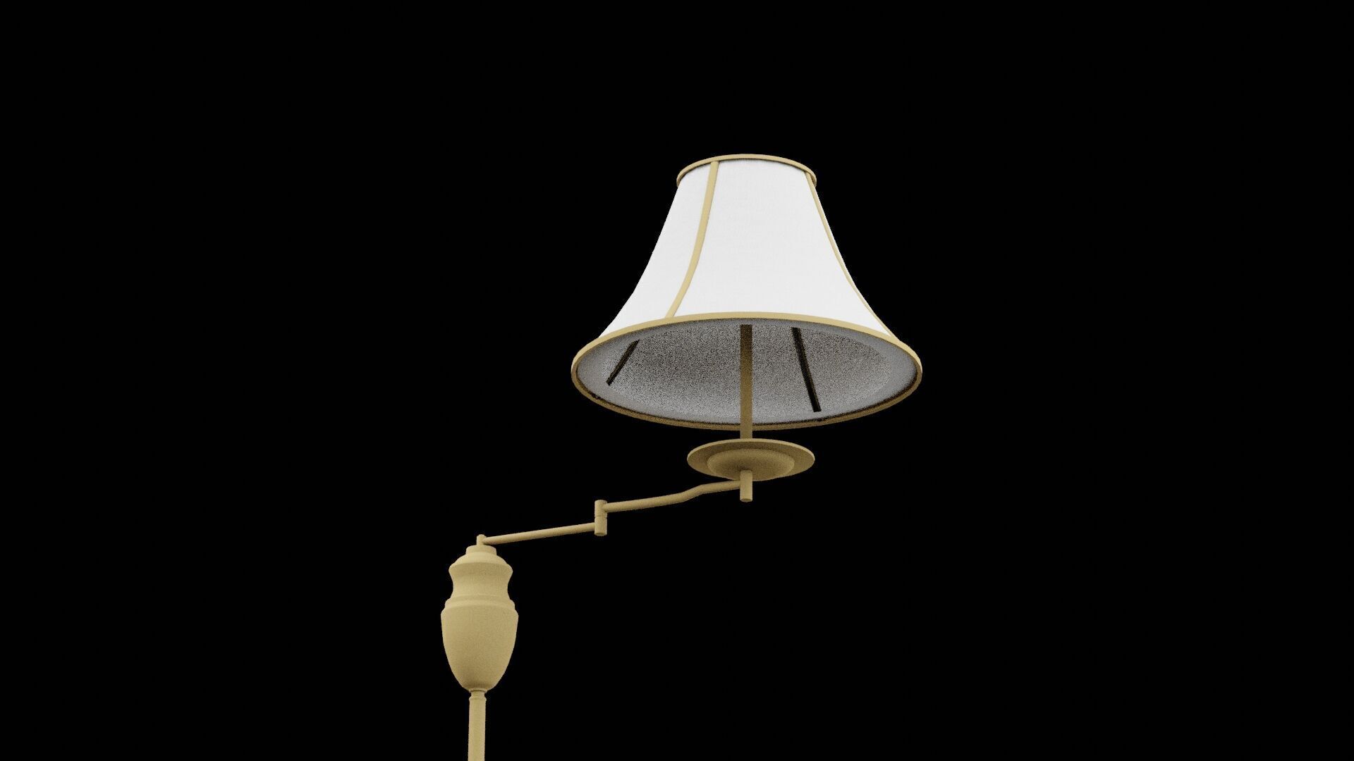Living Room Lamp Low-poly 3D model_2