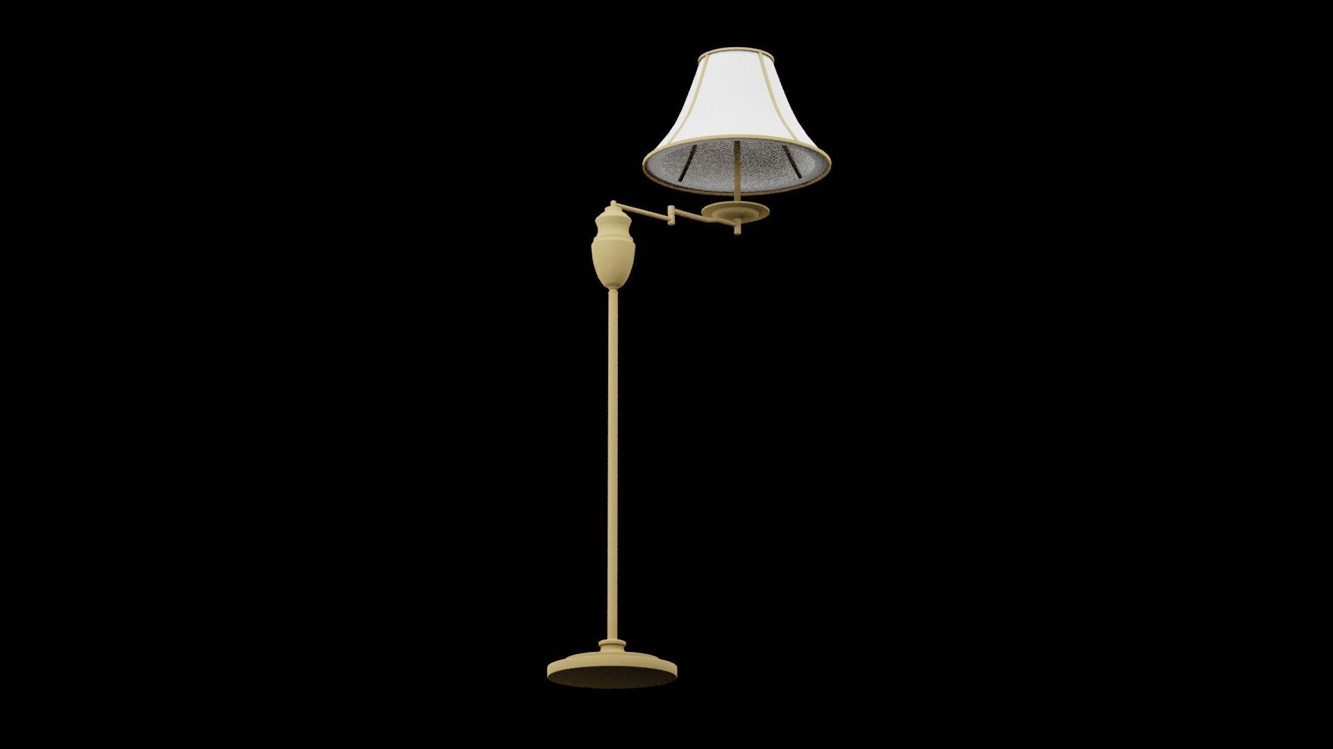 Living Room Lamp Low-poly 3D model_1