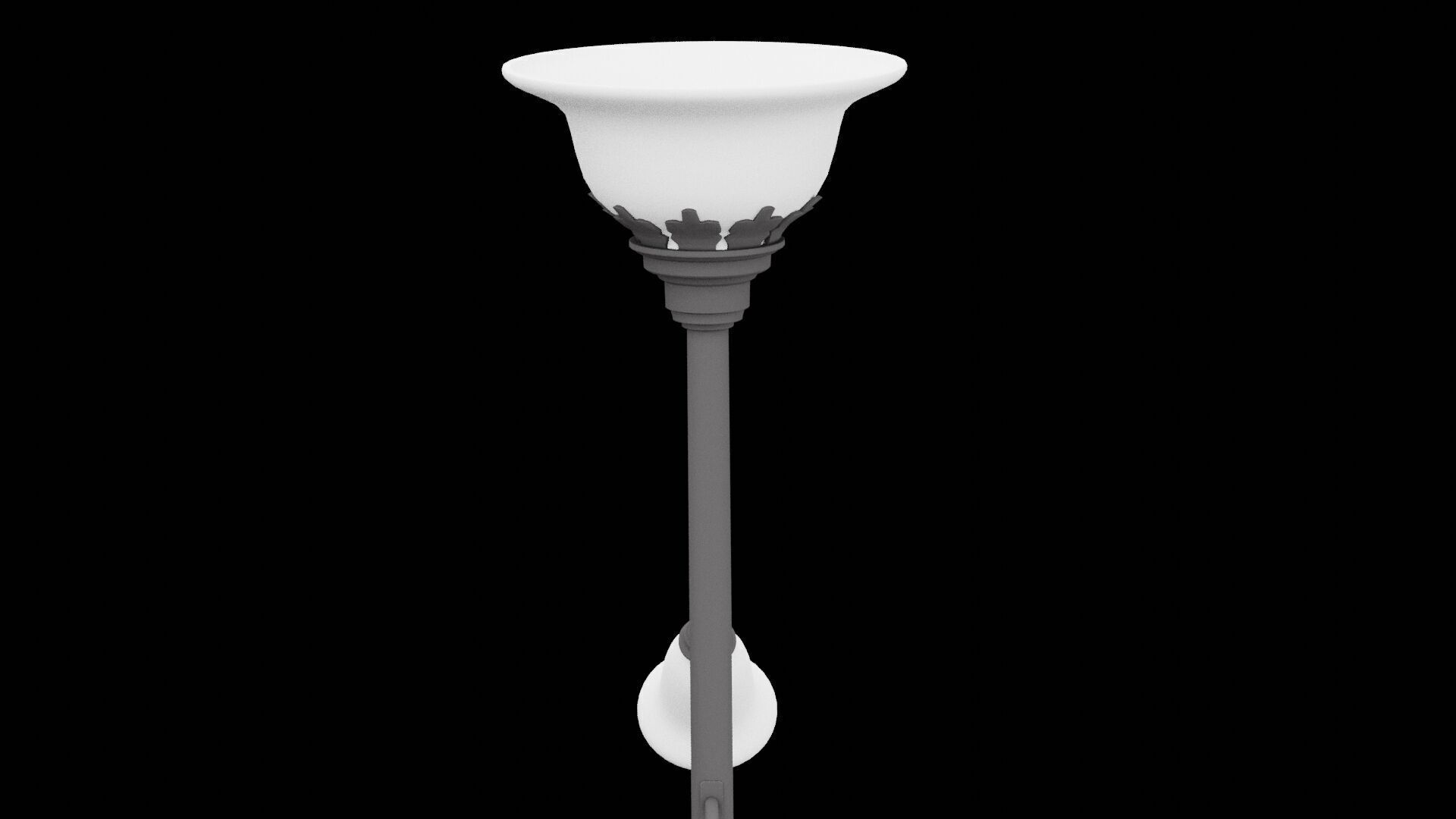 Living Room Lamp Low-poly 3D model_4