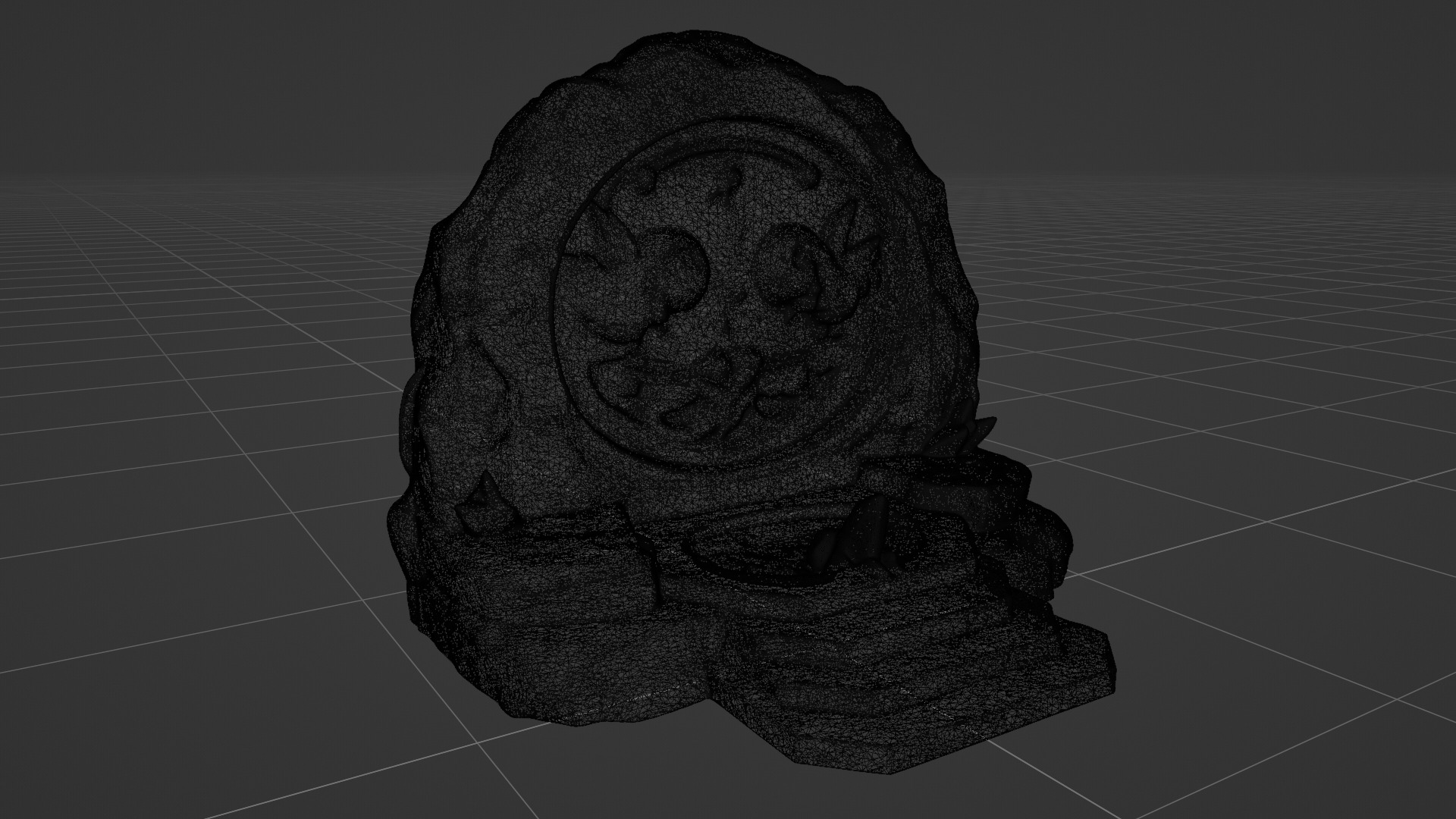 Stone Altar 014 Low-poly 3D model_7