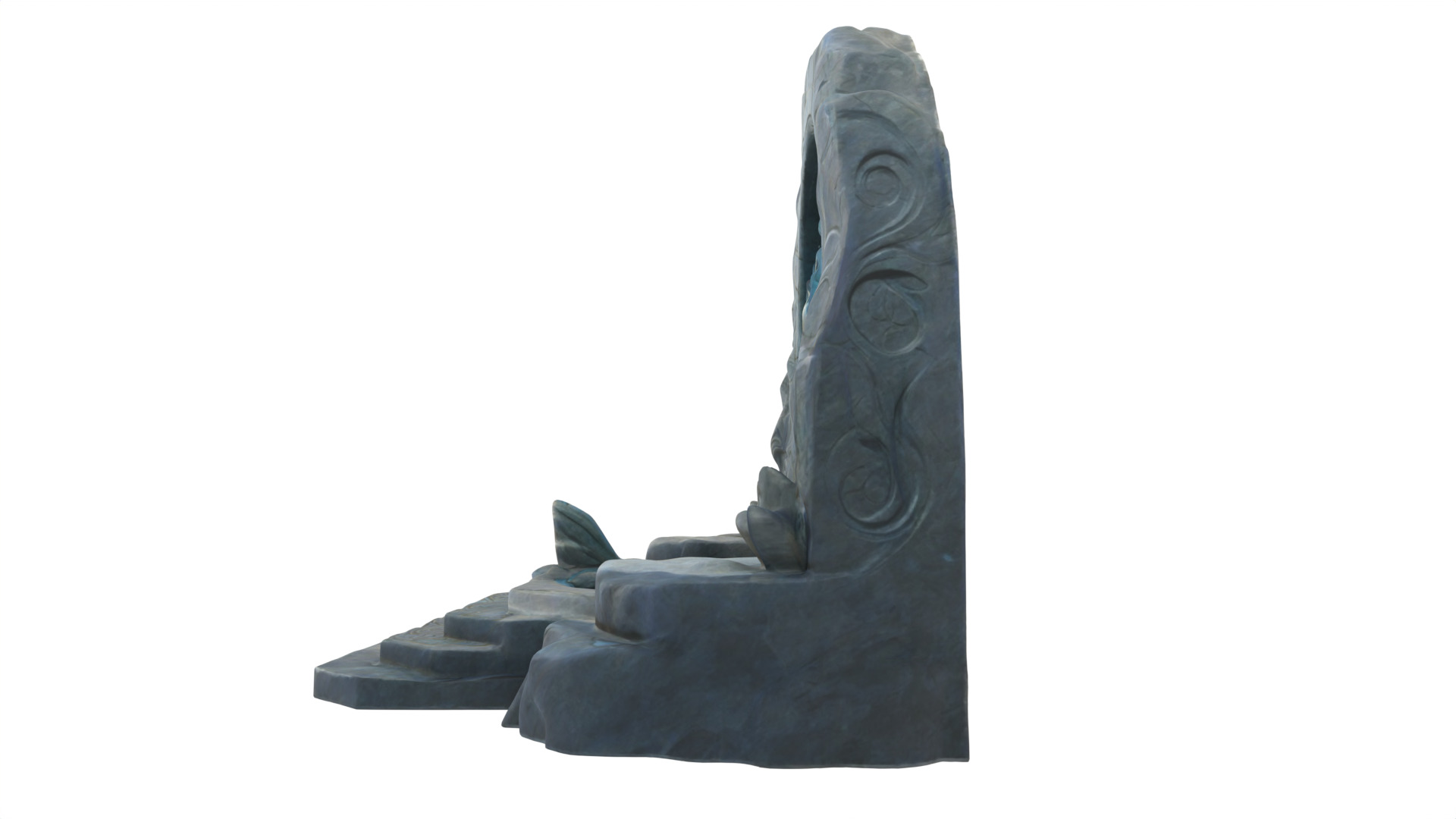 Stone Altar 014 Low-poly 3D model_6