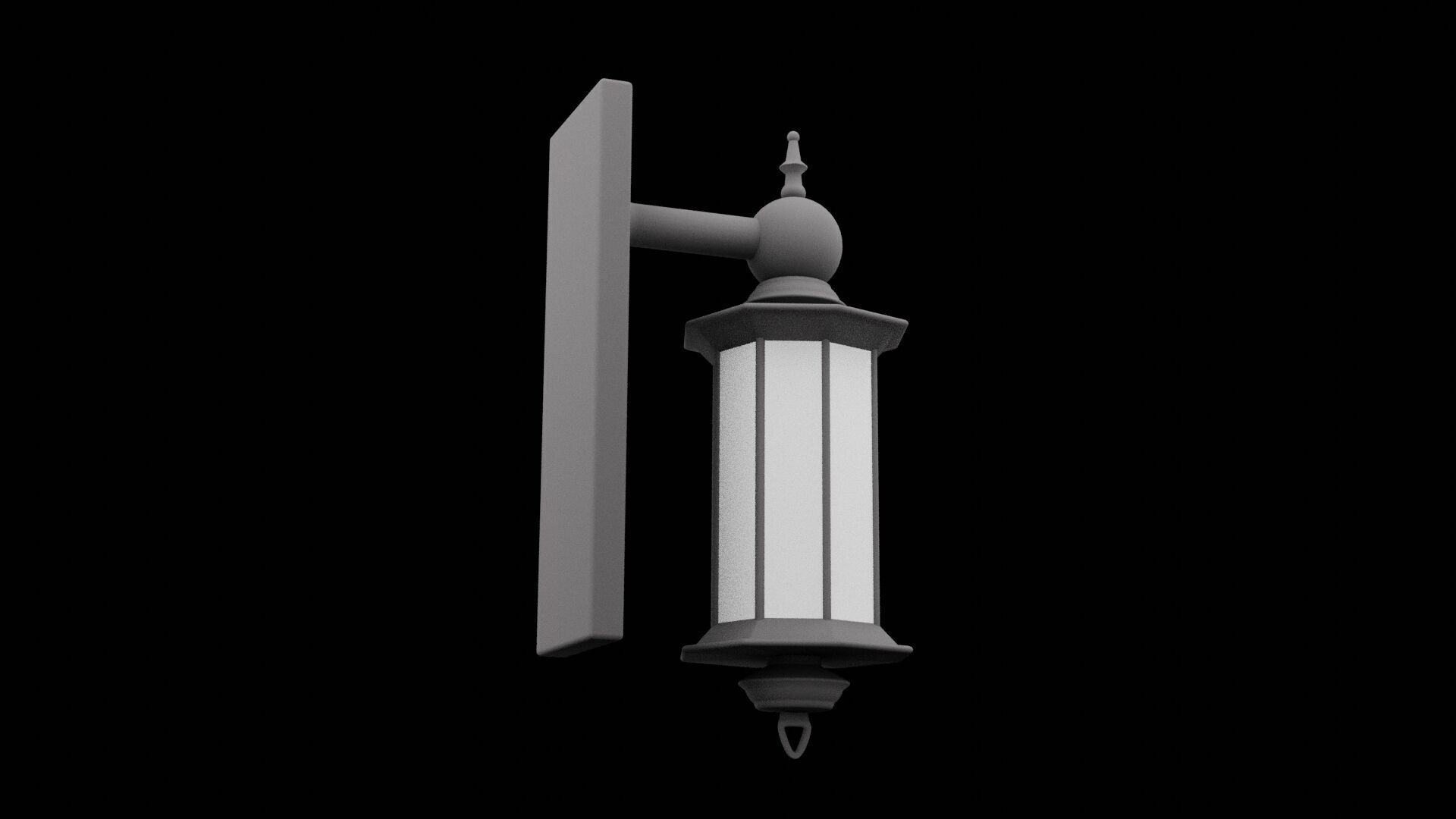 Wall Lamp Furniture 3D model_5