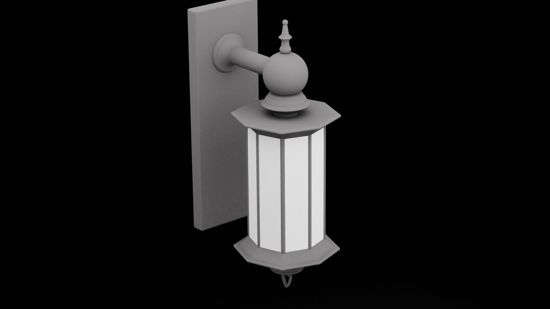 Wall Lamp Furniture 3D model_4