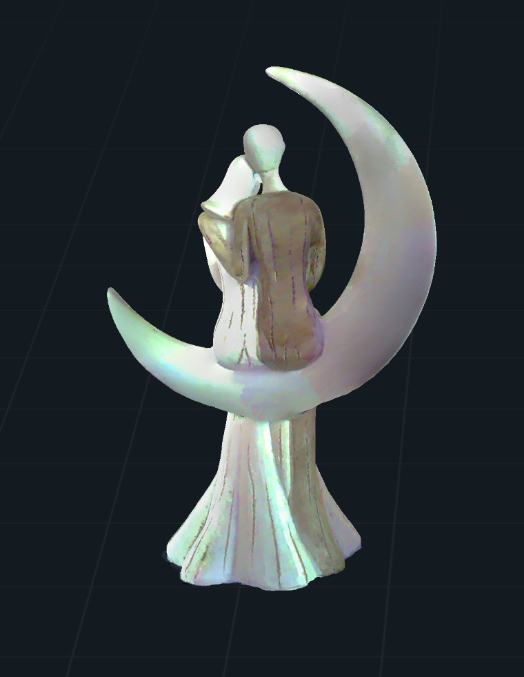 Moon and Love - Romantic Sculpture 3D print model_1