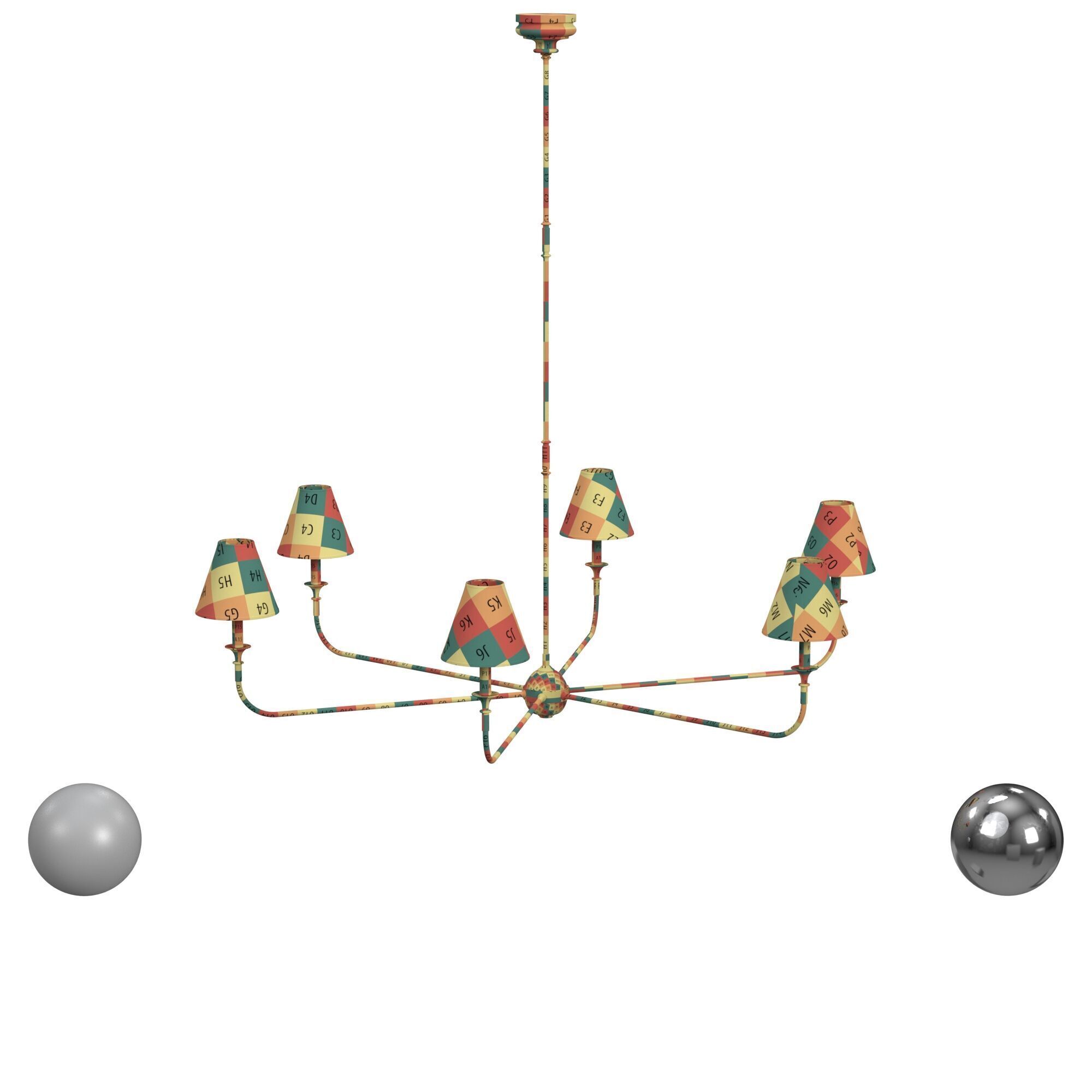 Thomas O Brien Piaf Chandelier 3D model_3