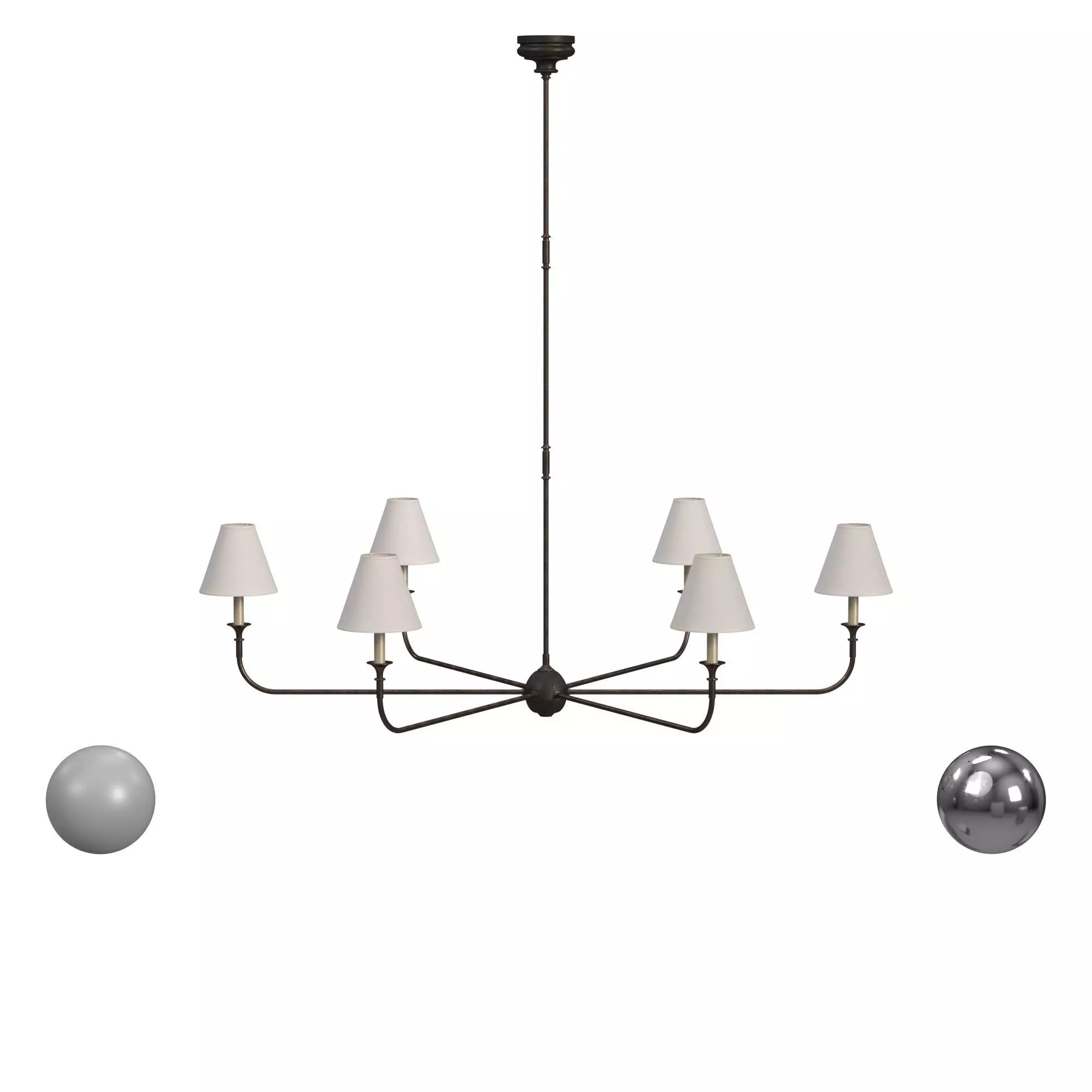 Thomas O Brien Piaf Chandelier 3D model_0