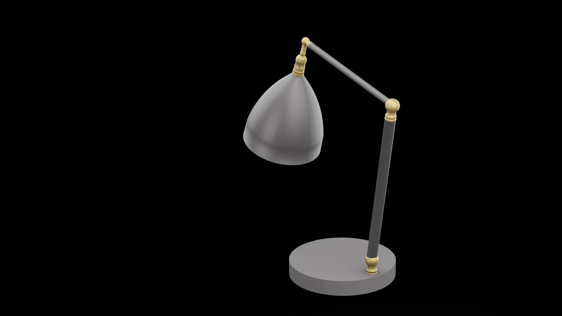 Desk Lamp Furniture 3D model_4