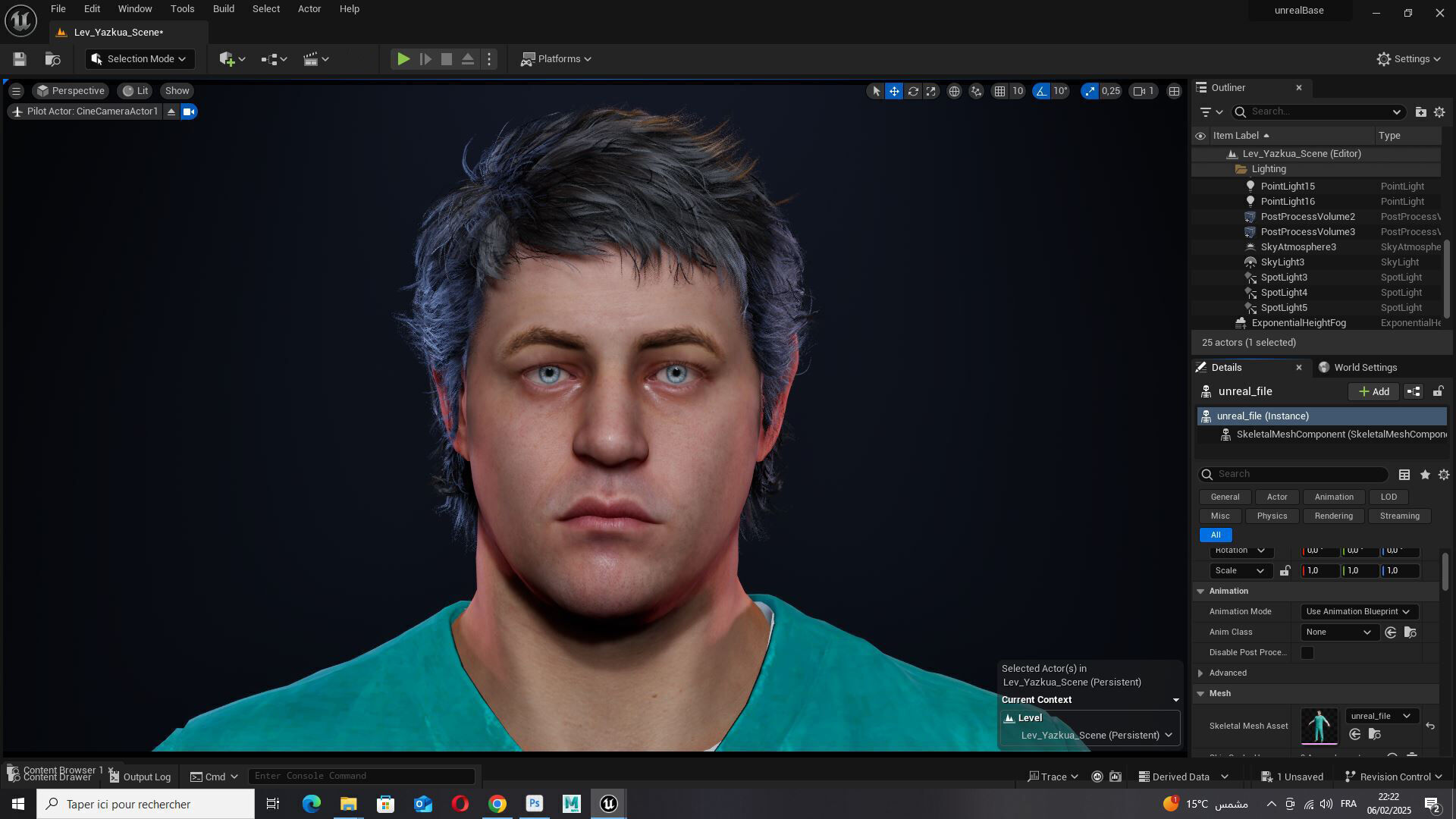 Doctor Nurse in Scrubs High-Quality 3D Character Low-poly 3D model_12