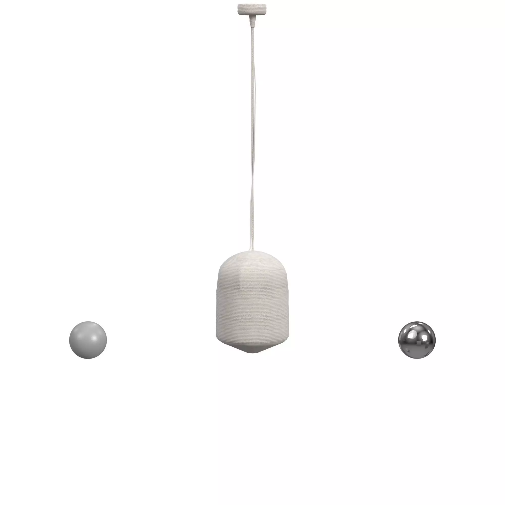 Rope Wrapped Pendant 3D model_0