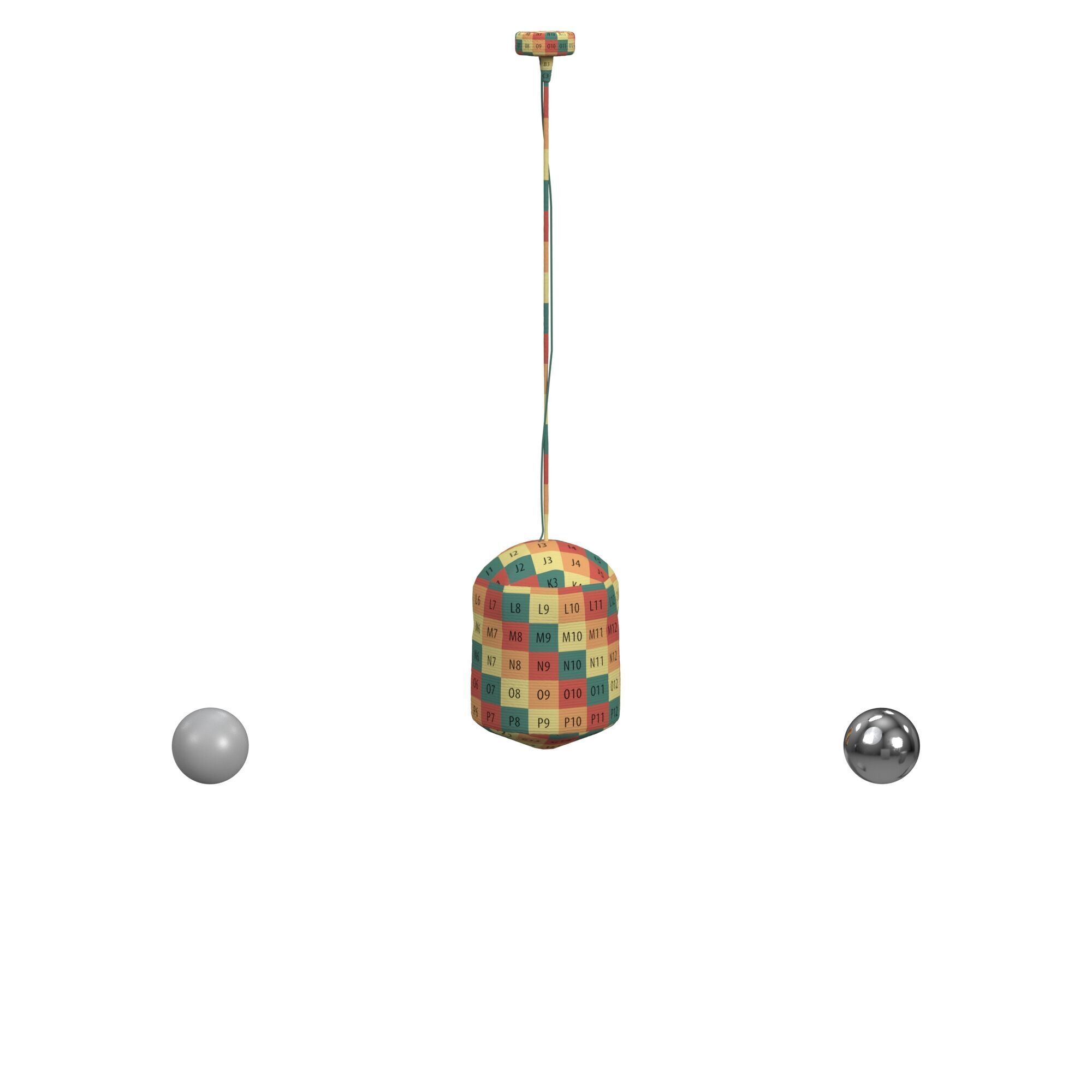 Rope Wrapped Pendant 3D model_2