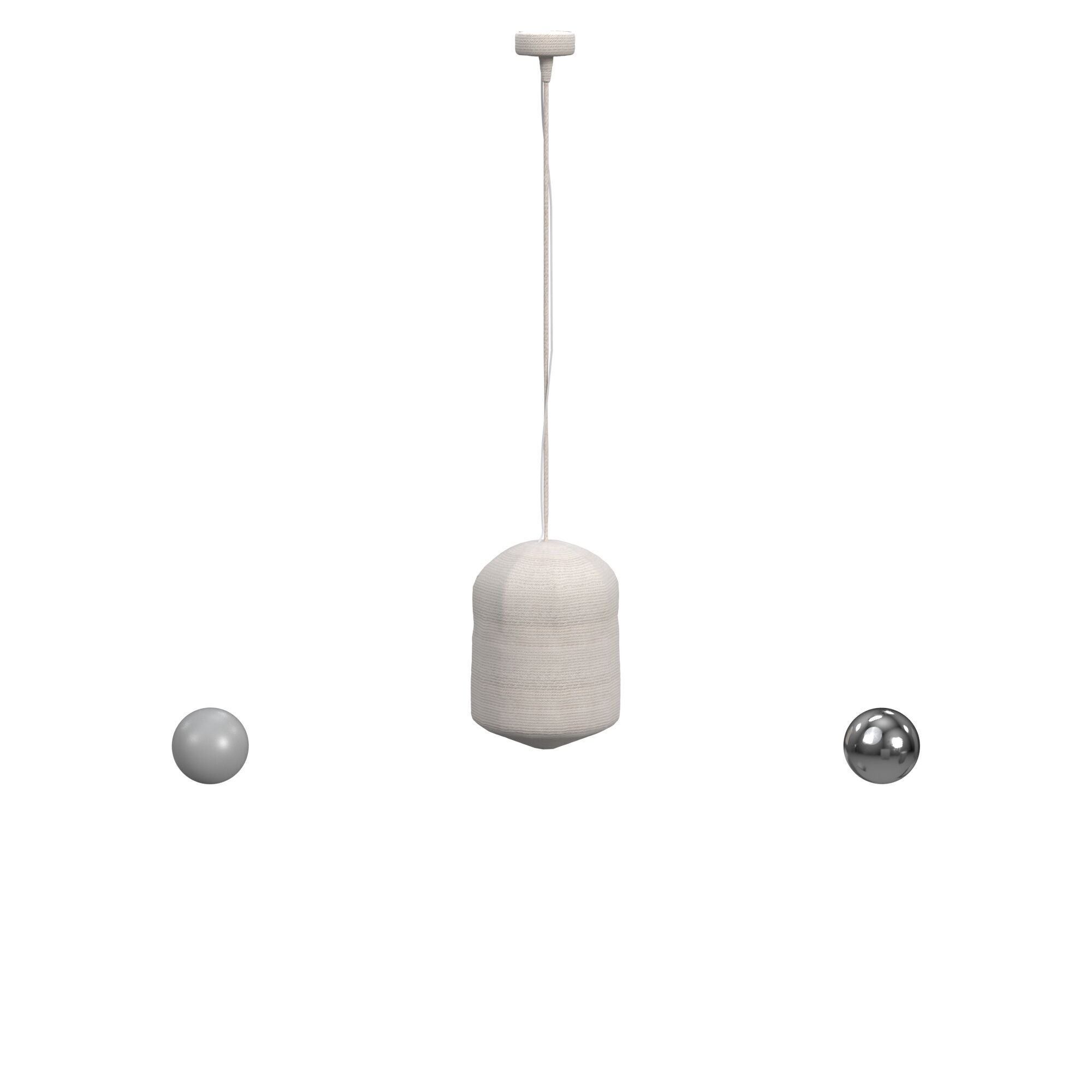 Rope Wrapped Pendant 3D model_1