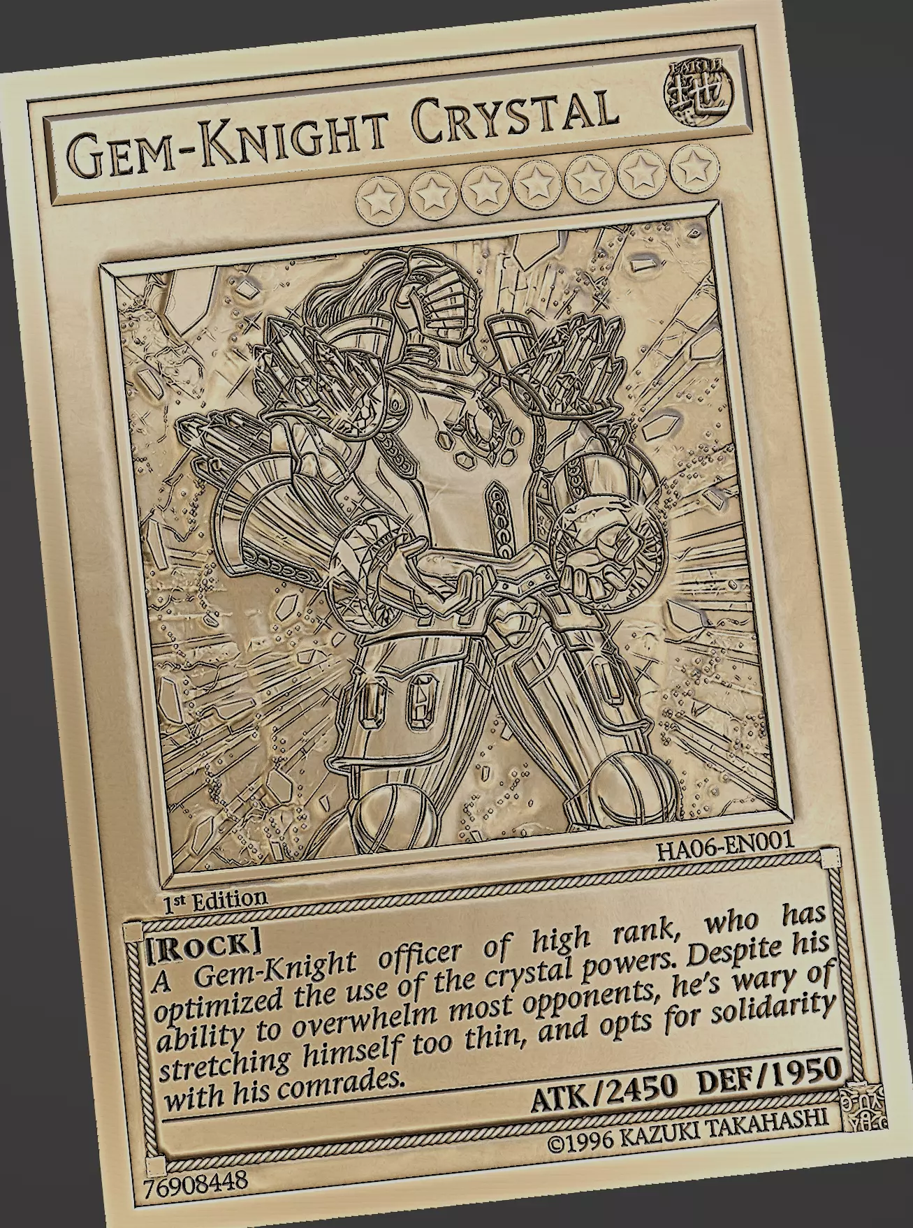 Gem-Knight Crystal - yu-gi-oh Free 3D print model