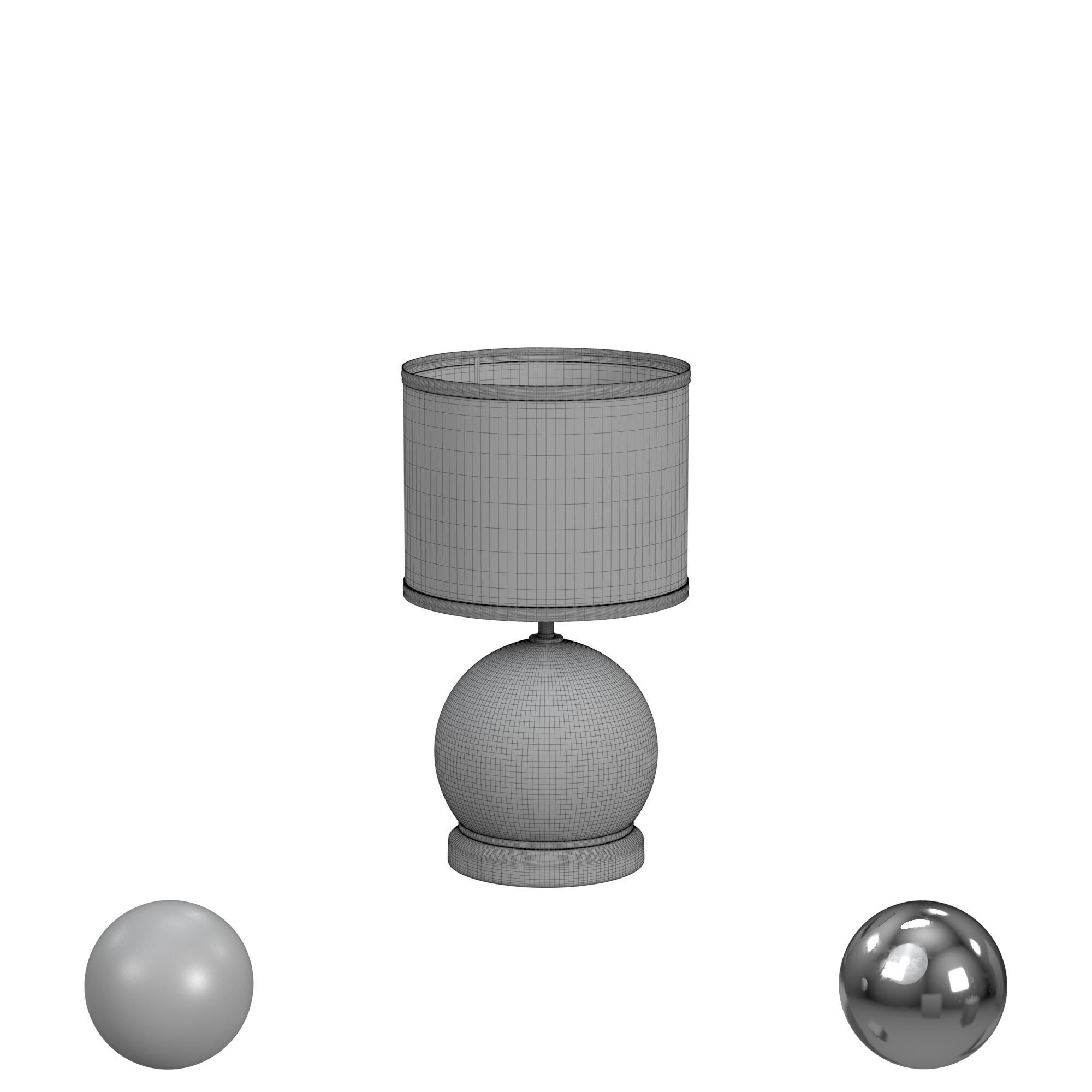 Star Cut Out Lamp in Silver 3D model_3