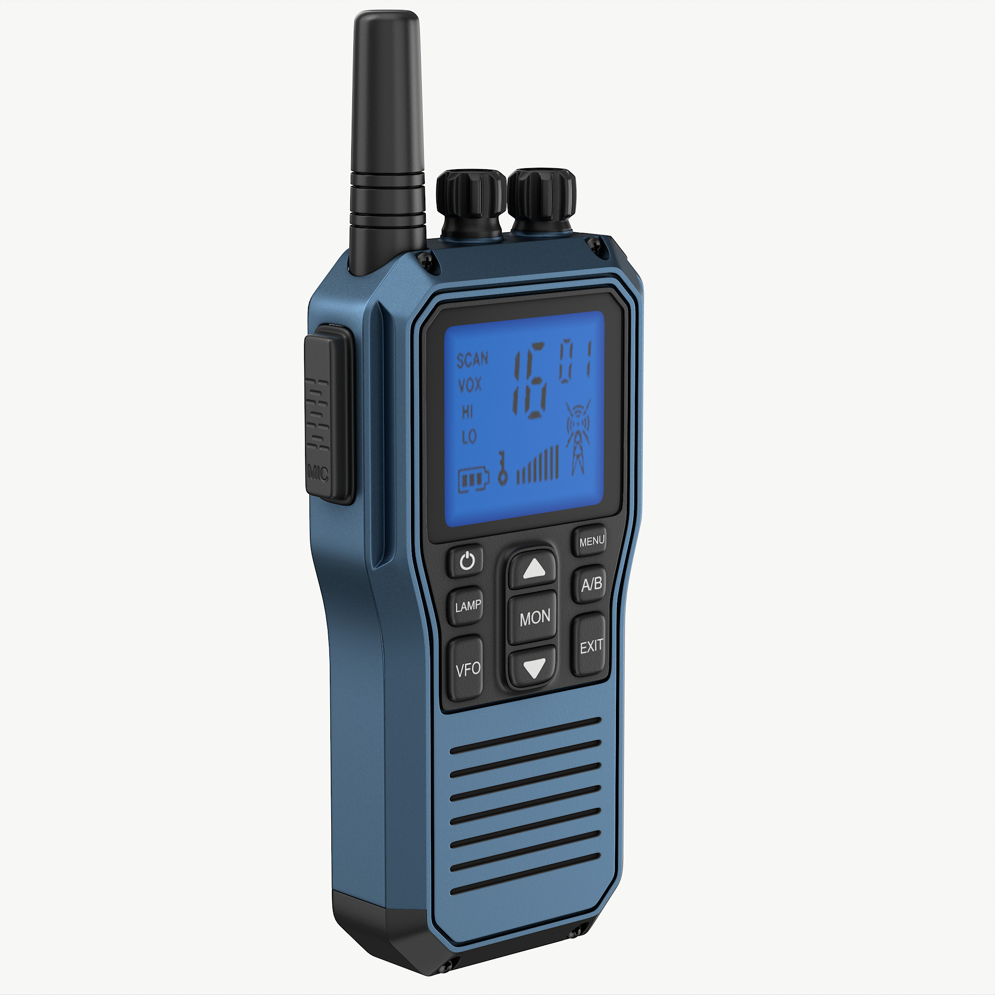 Walkie talkie 3D model_1