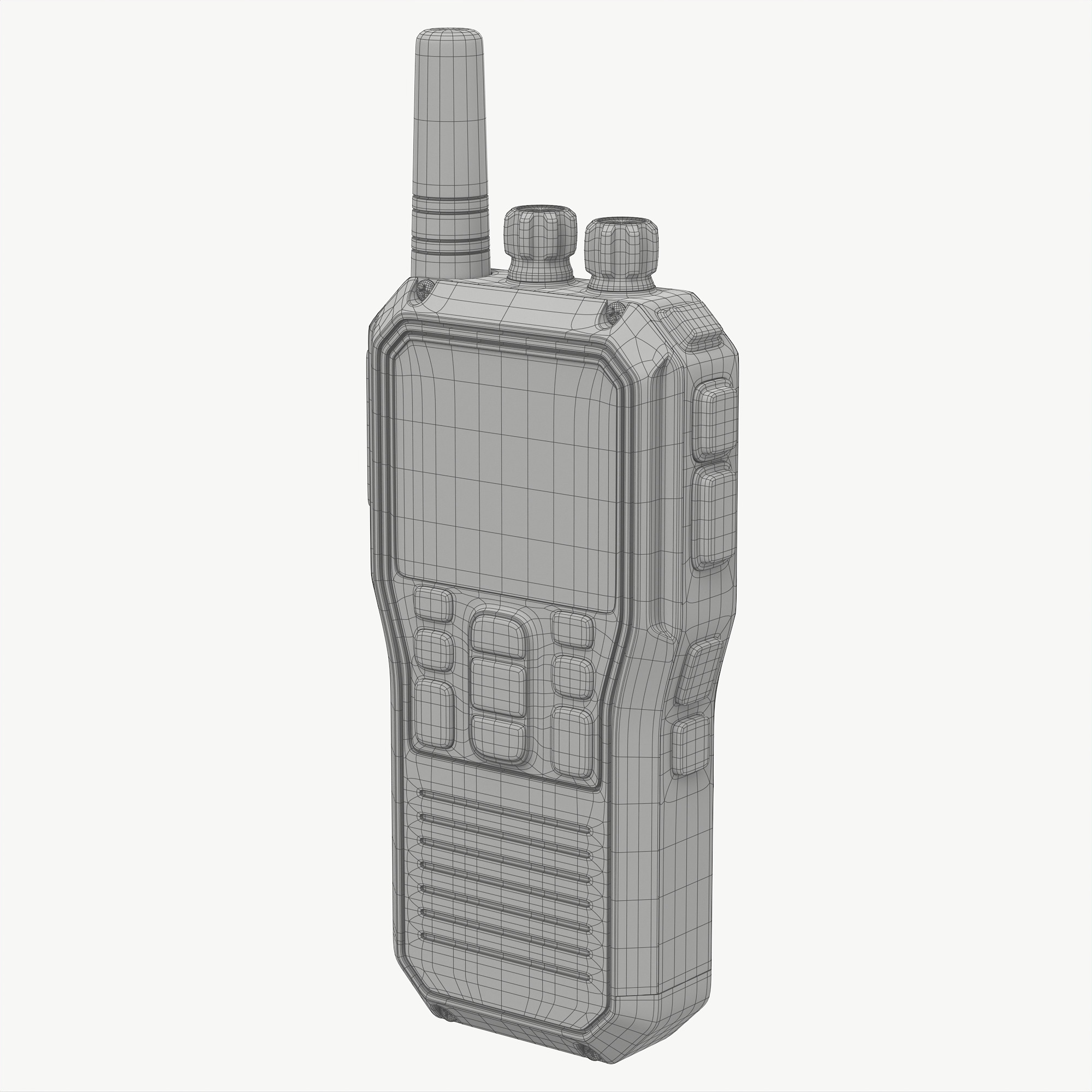 Walkie talkie 3D model_8