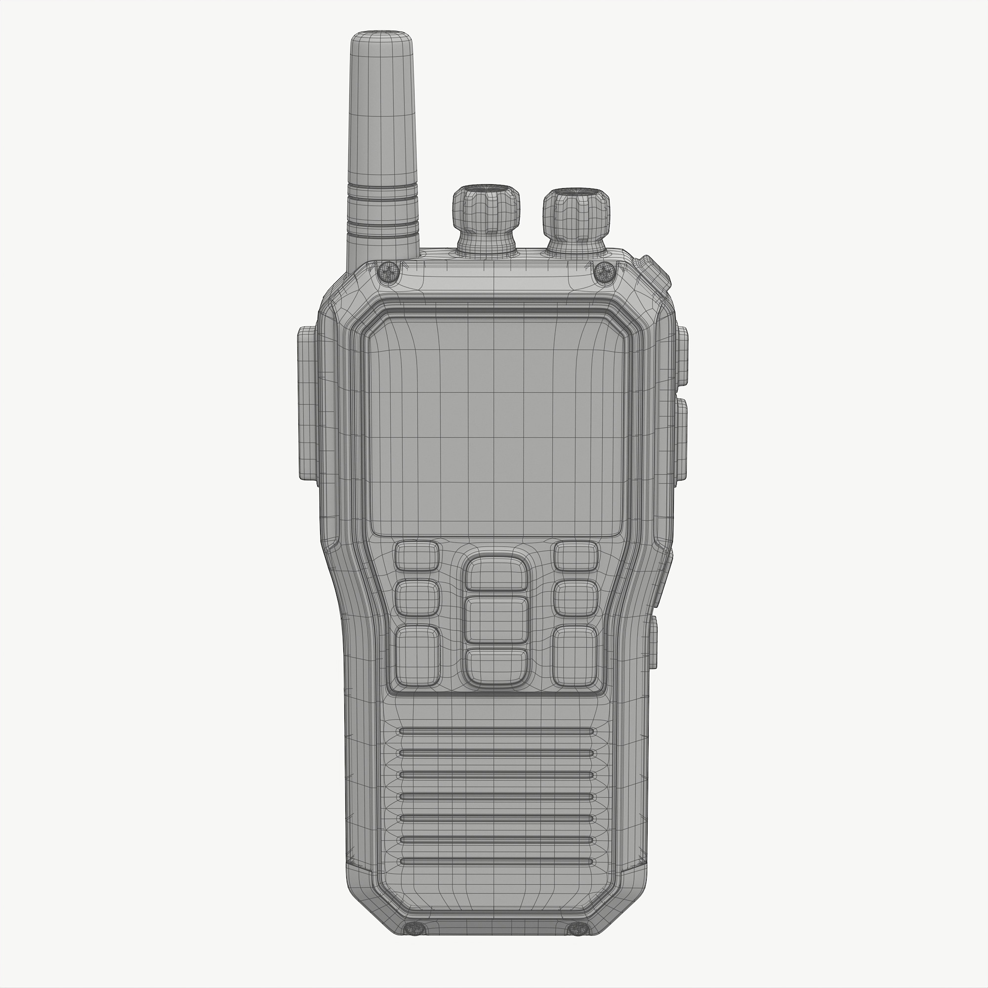 Walkie talkie 3D model_10