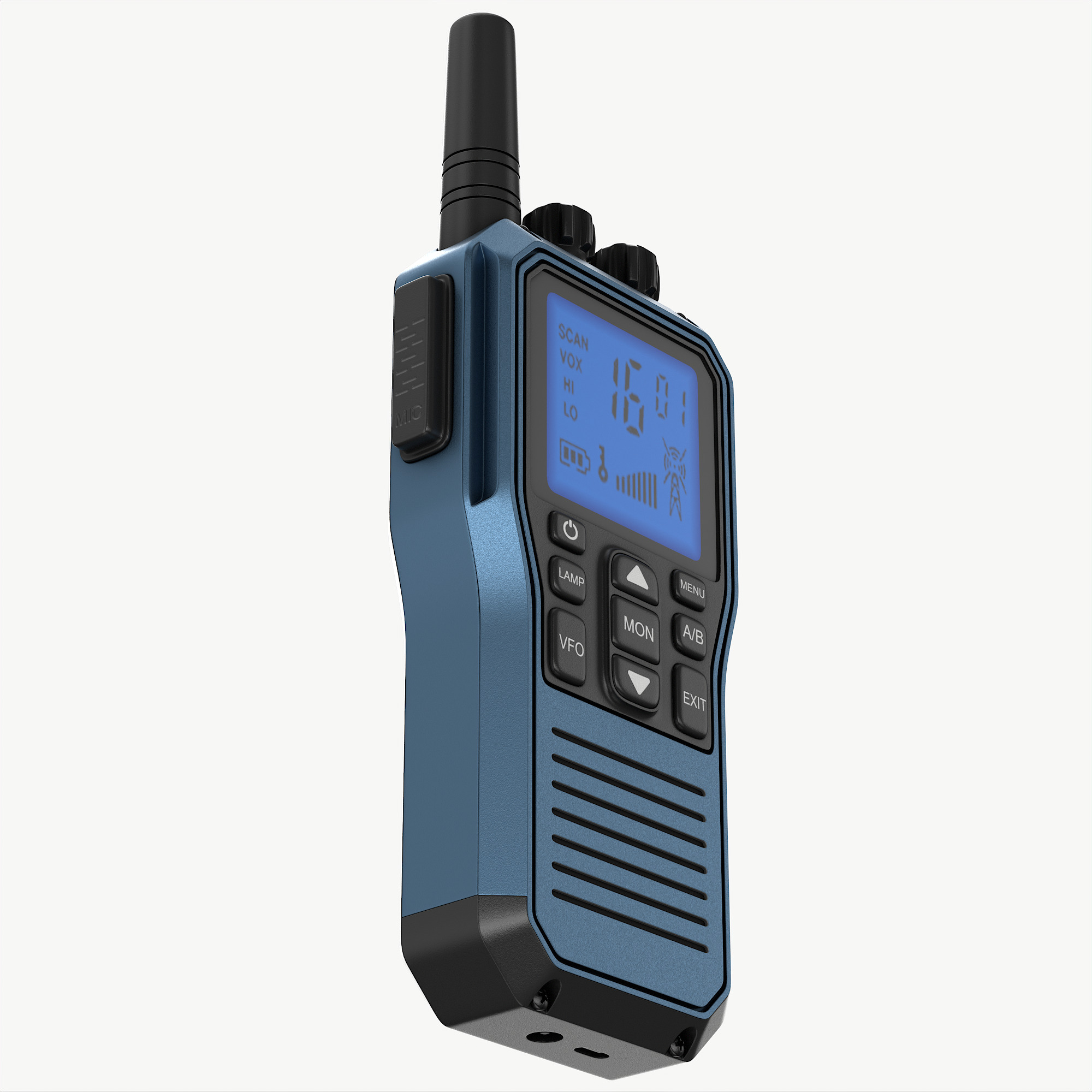 Walkie talkie 3D model_7