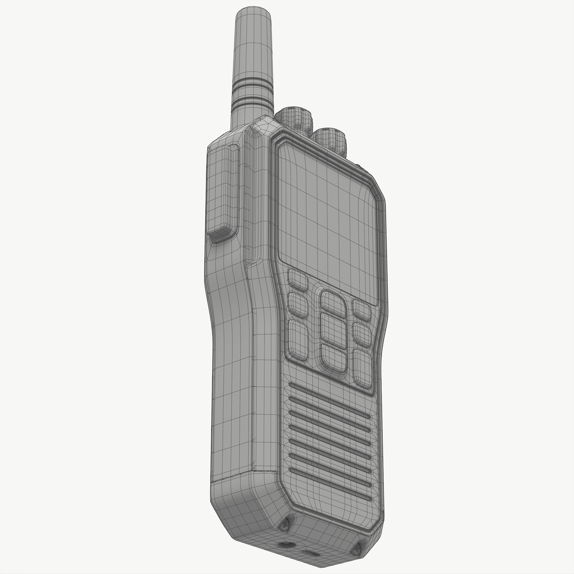Walkie talkie 3D model_13