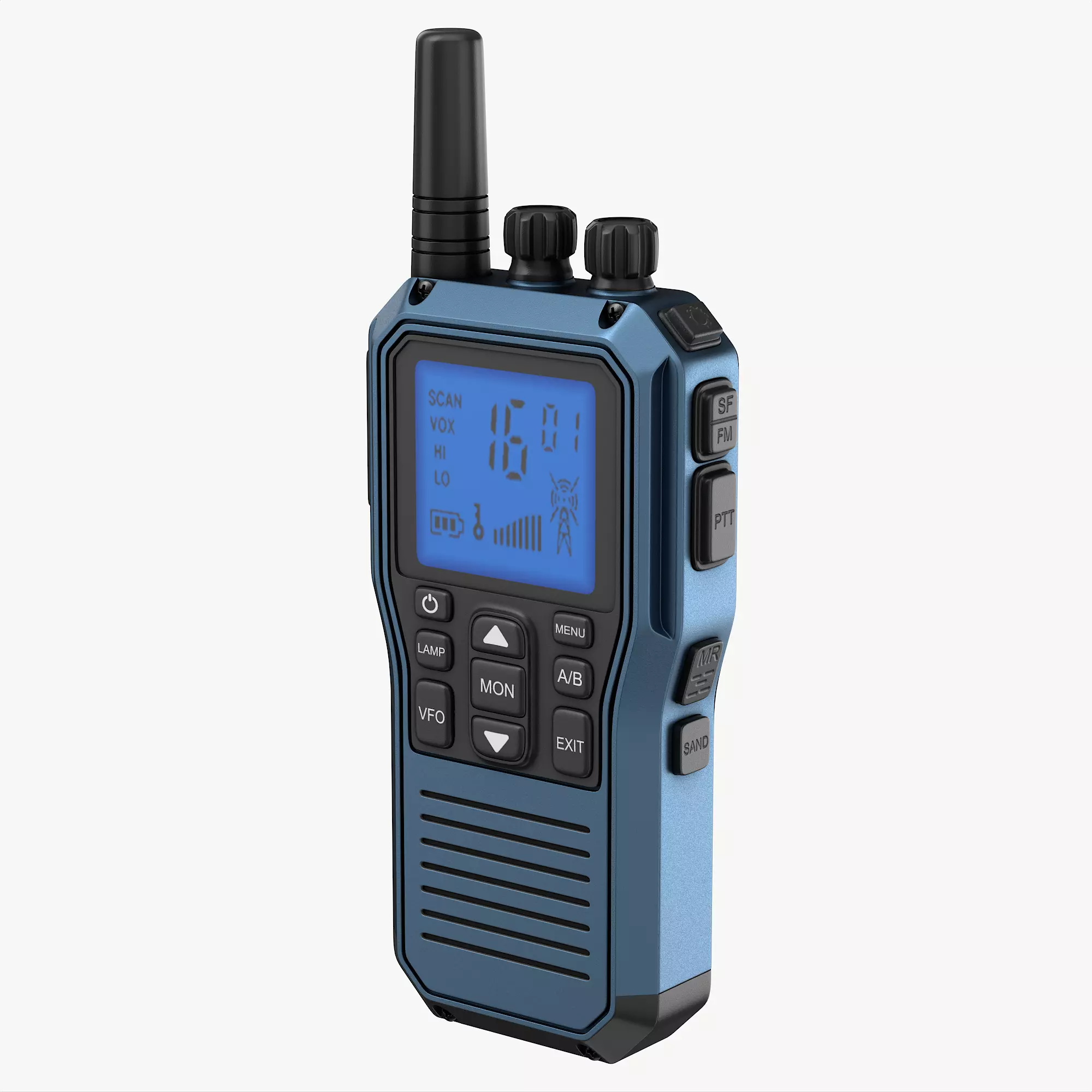 Walkie talkie 3D model_0