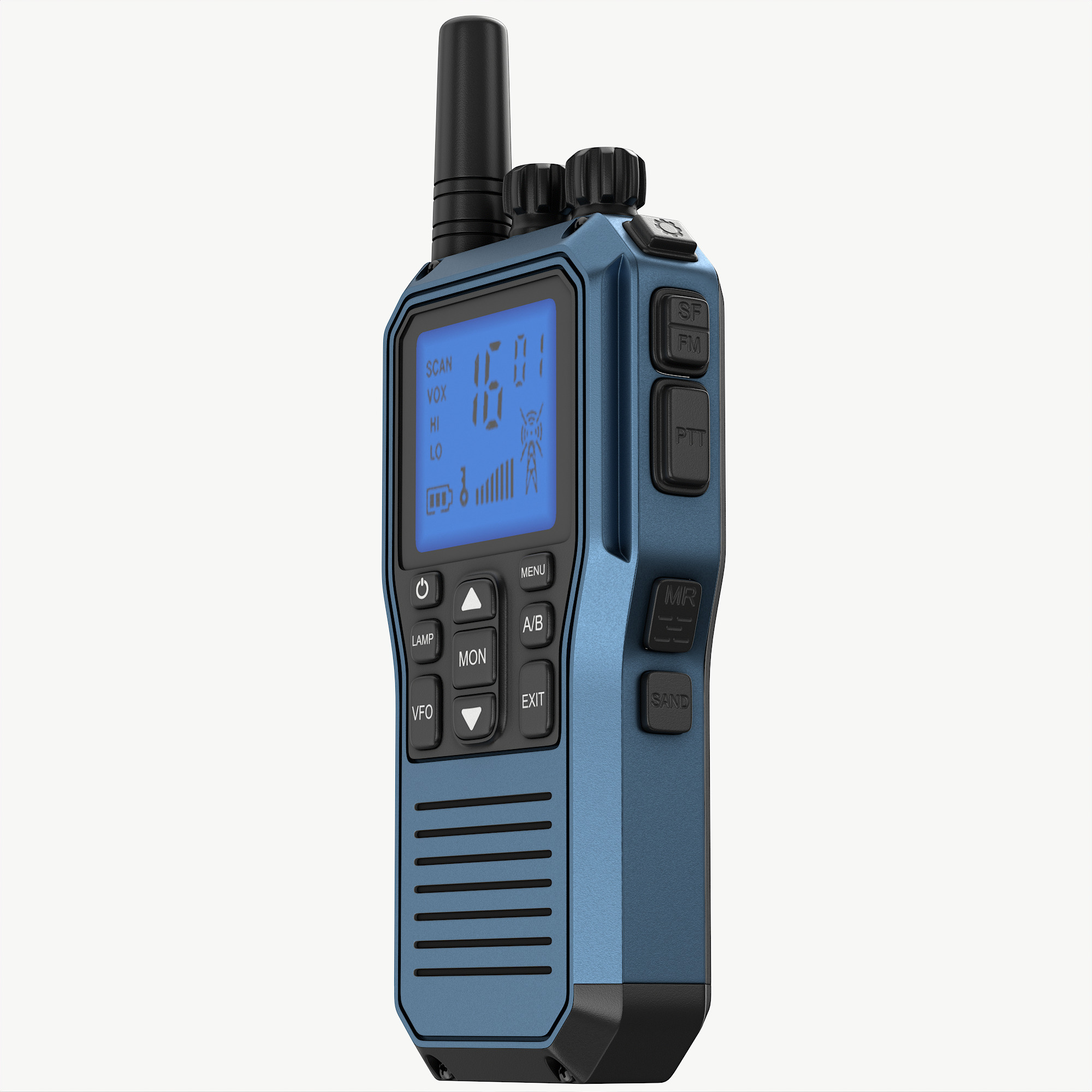 Walkie talkie 3D model_5