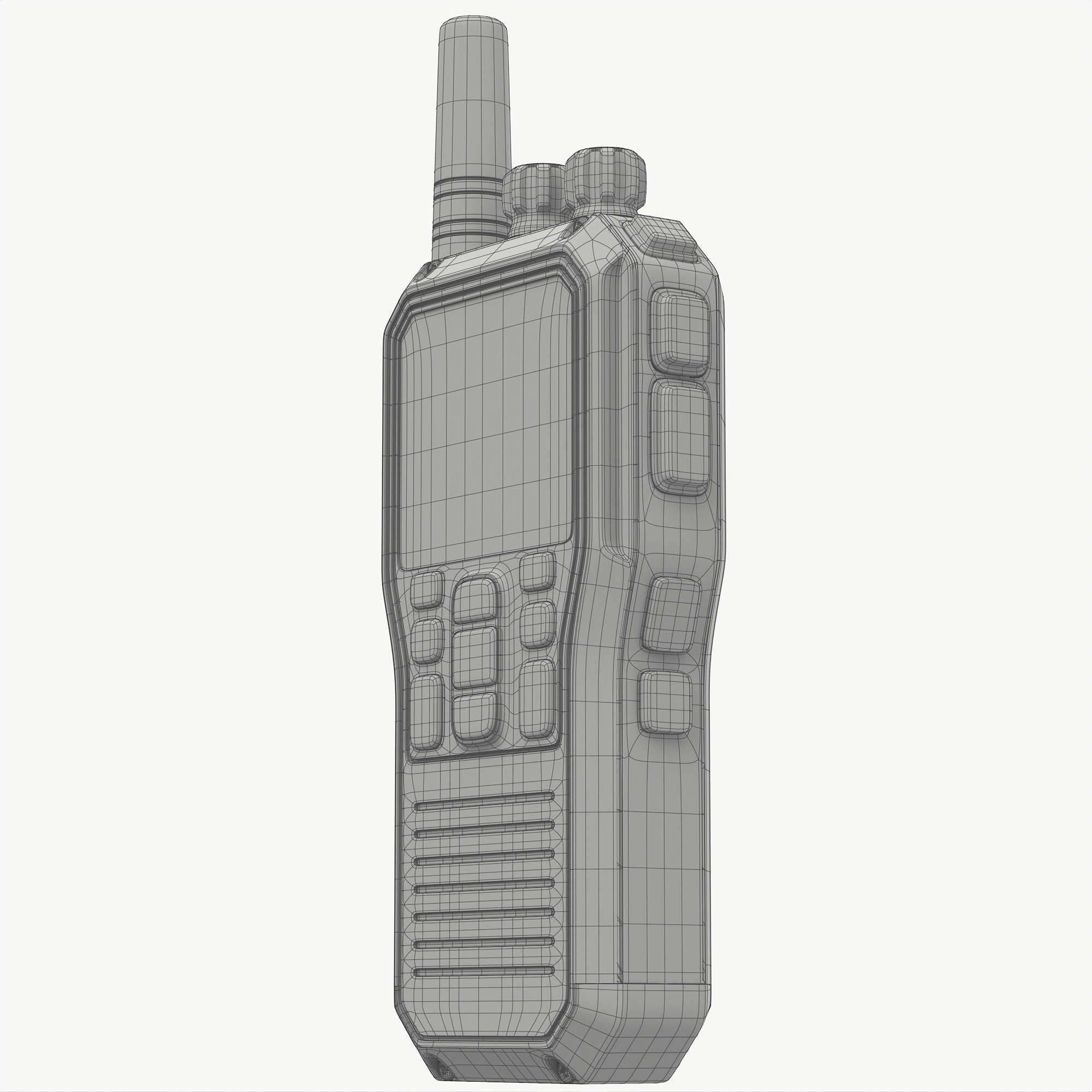 Walkie talkie 3D model_11