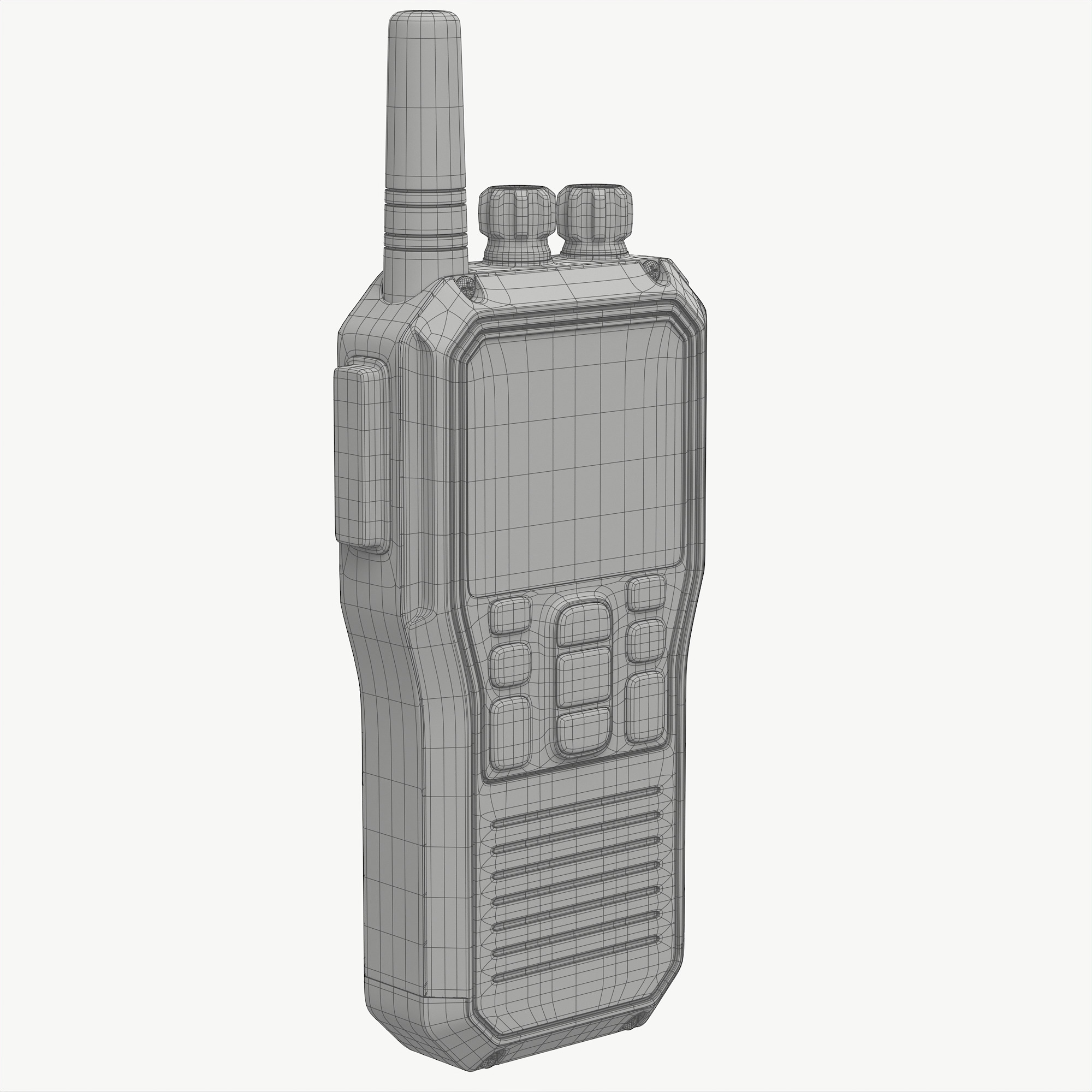 Walkie talkie 3D model_9