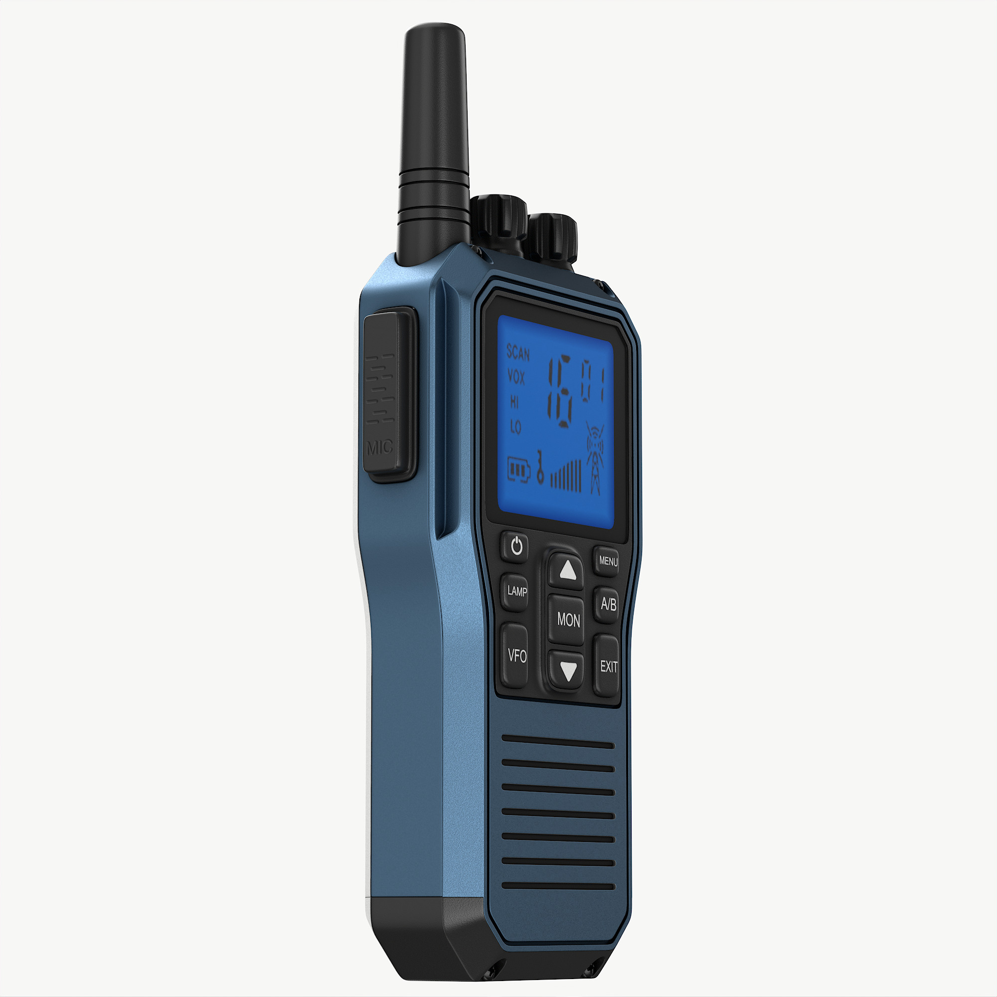 Walkie talkie 3D model_6
