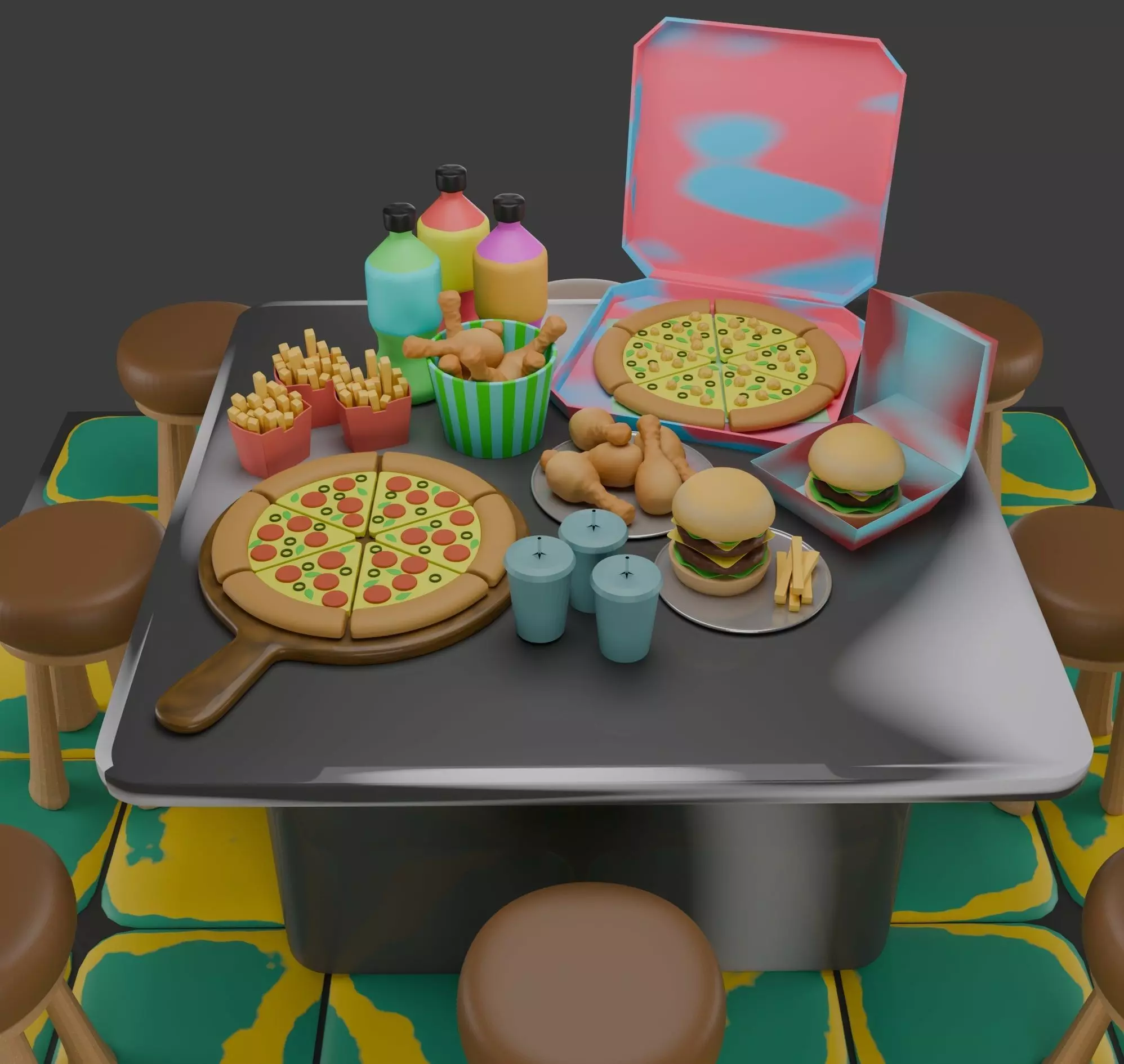 the fast food 3D model_0