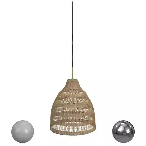 Natural Woven Pendant 3D model