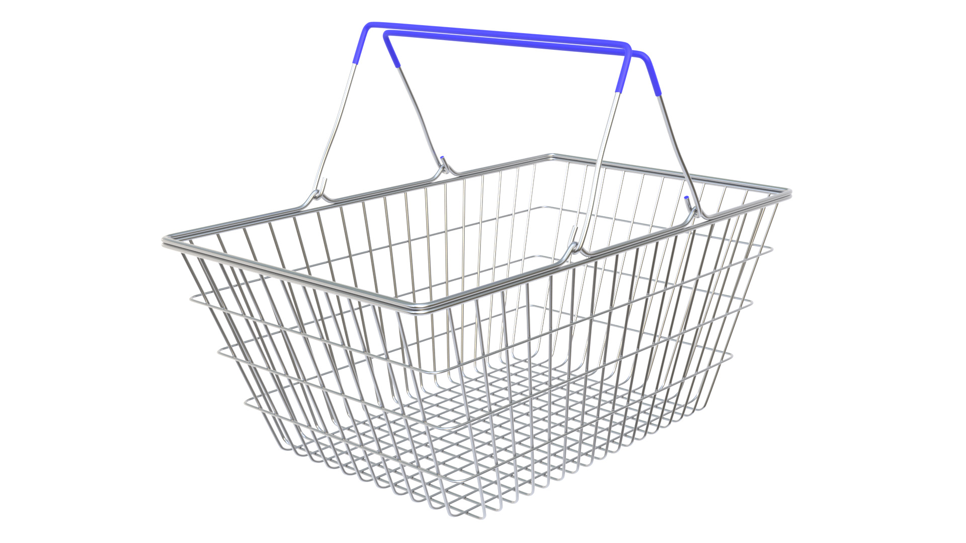 Shopping basket 02 3D model_2