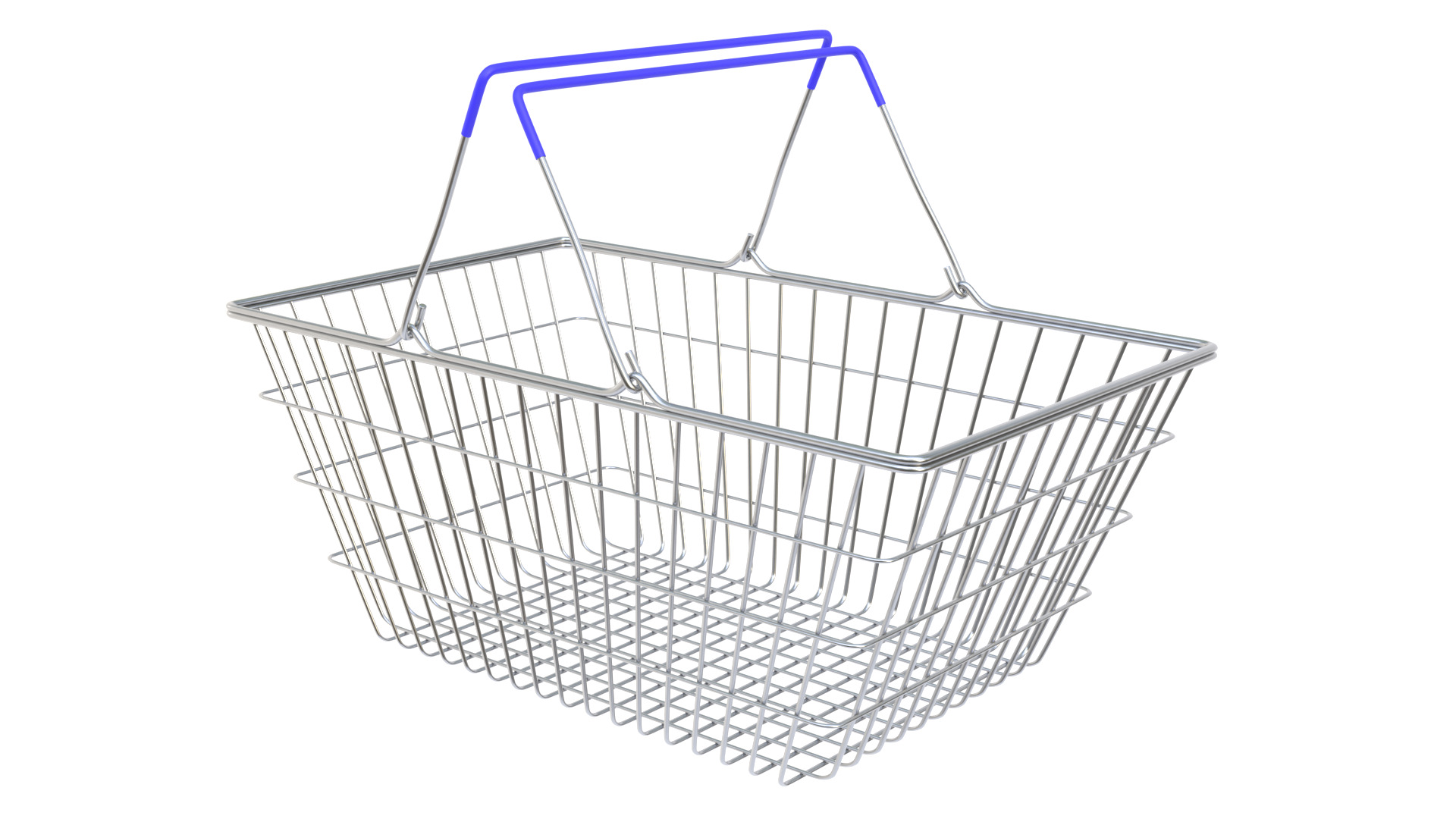Shopping basket 02 3D model_7