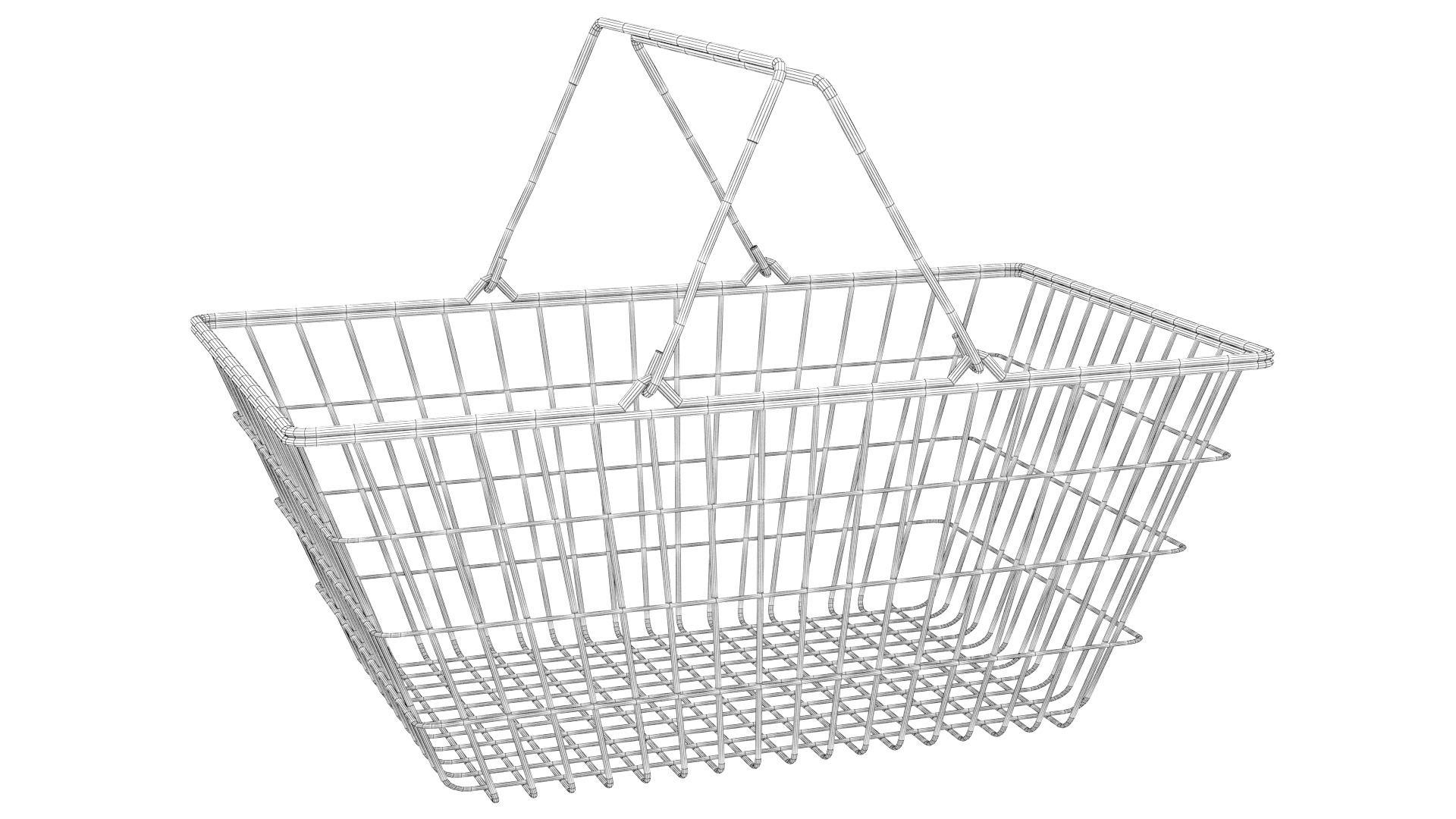 Shopping basket 02 3D model_11