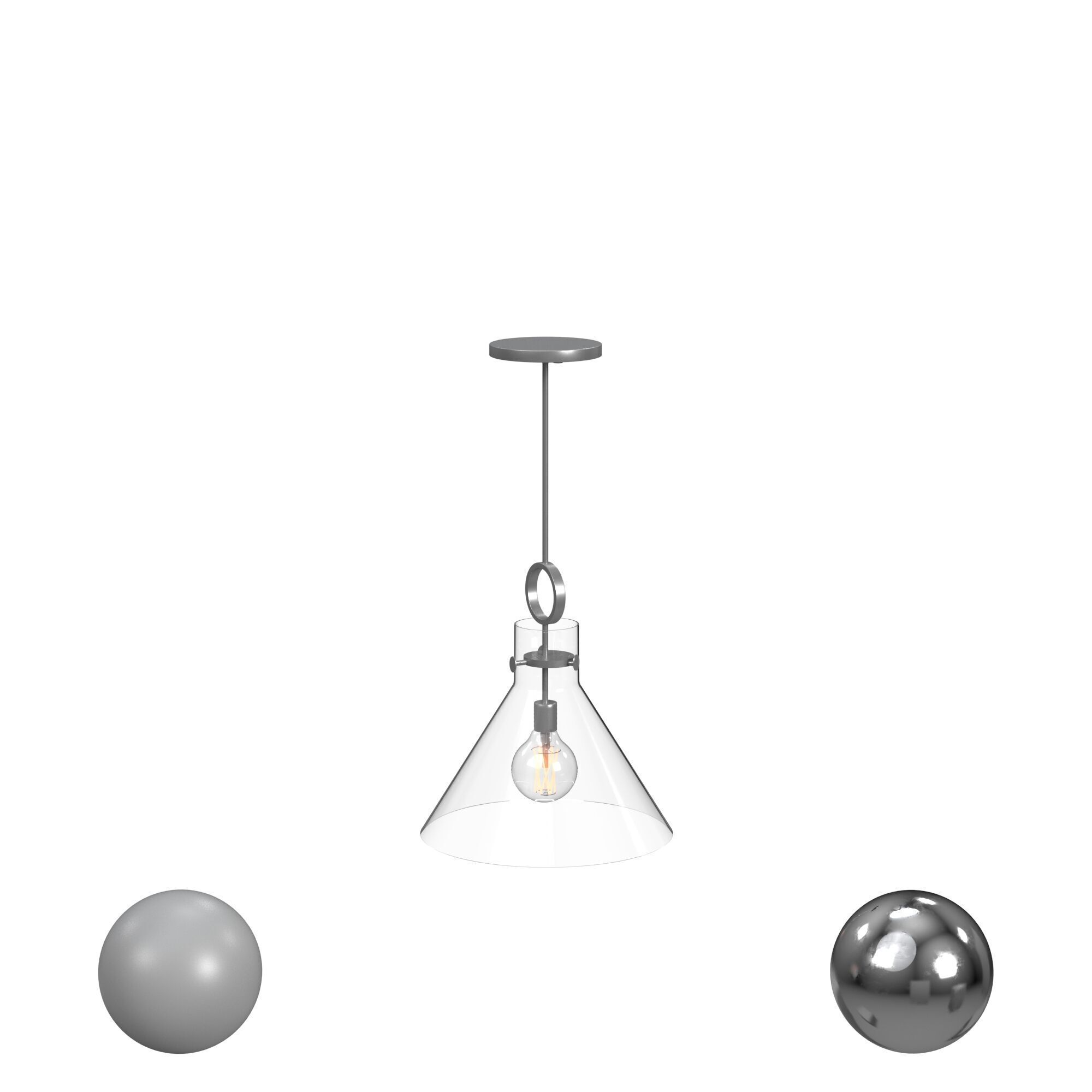 Imbuto Nickel 1 Lt Pendant 3D model_1