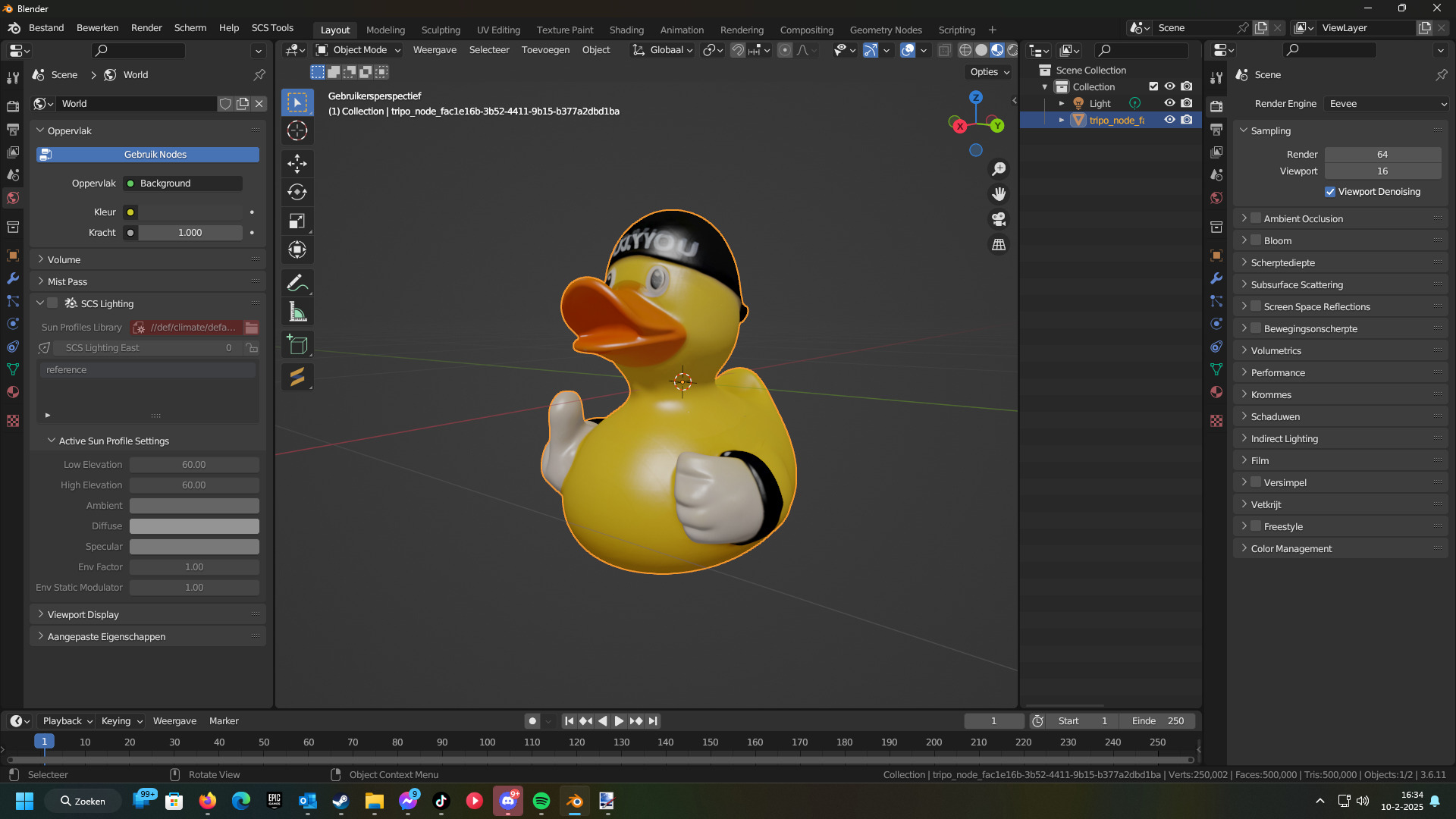 Duck You Low-poly 3D model_1