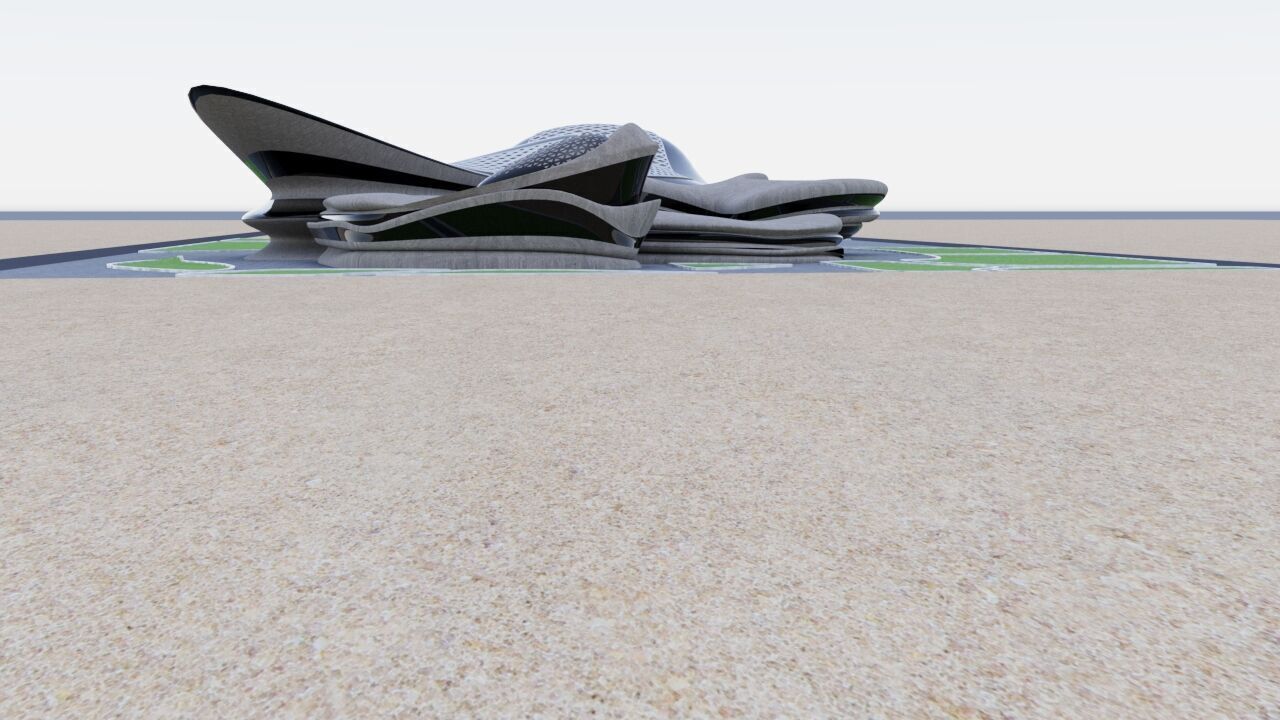 Organic buildings 3D model_5