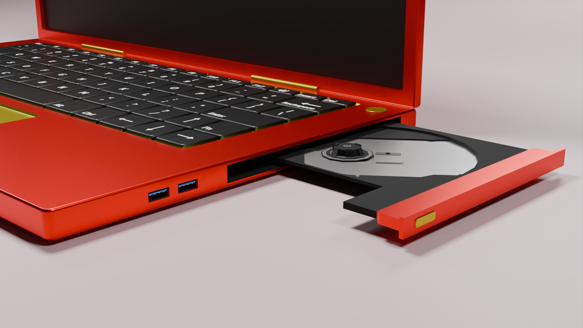 LX Laptop Simple Customization 3D model_1