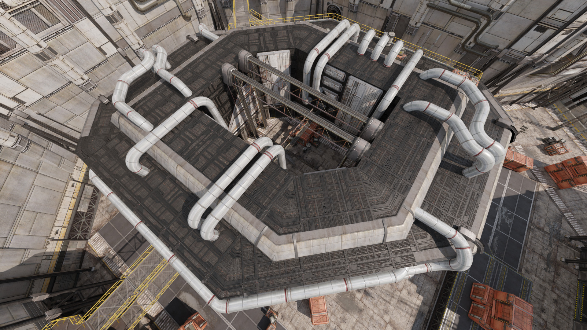 Technology Industrial Processing Plant Low-poly 3D model_5