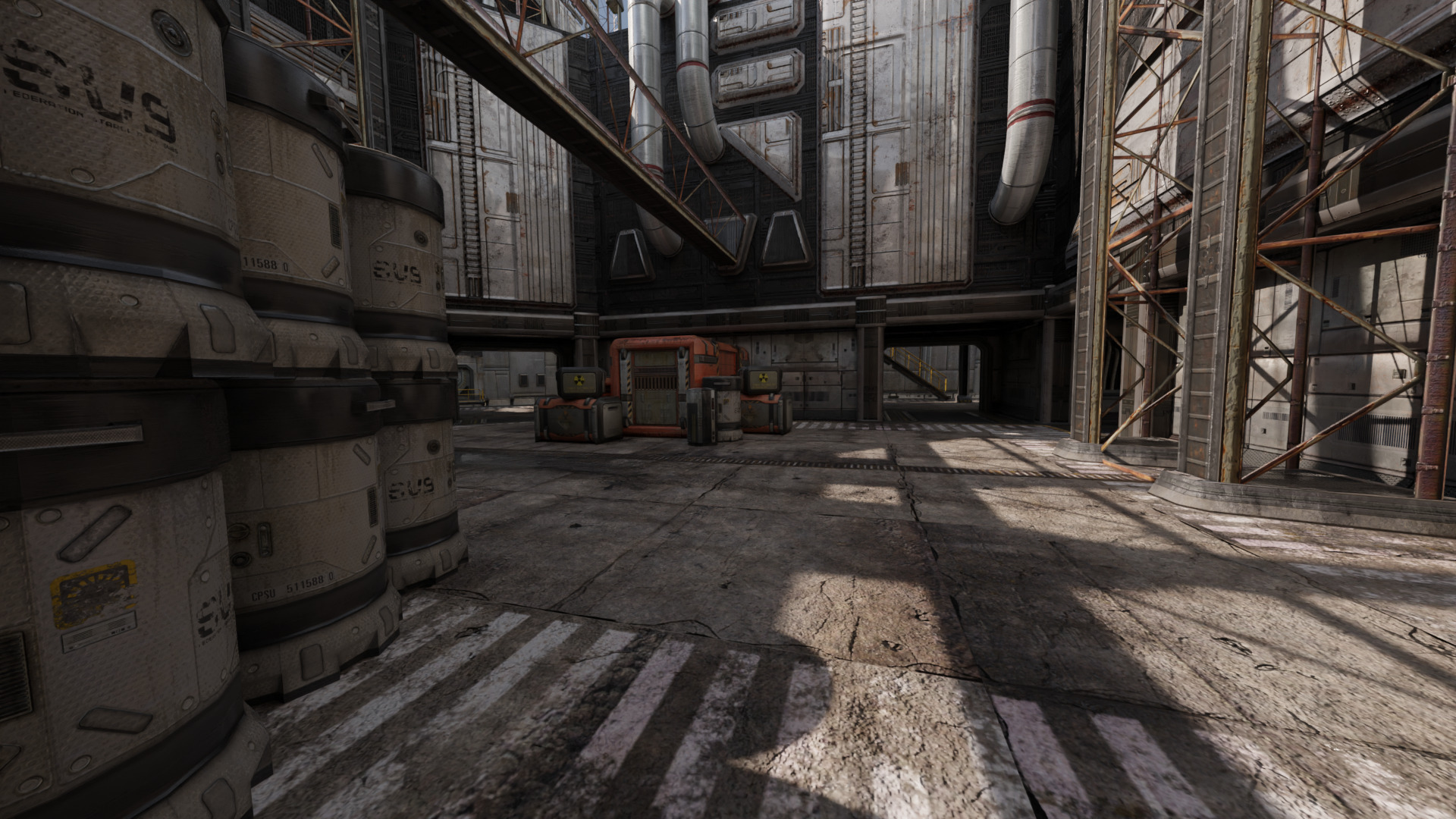 Technology Industrial Processing Plant Low-poly 3D model_1