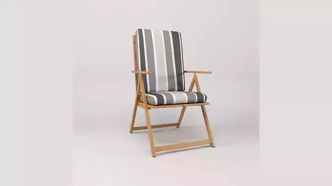 Folding Stripe Chair