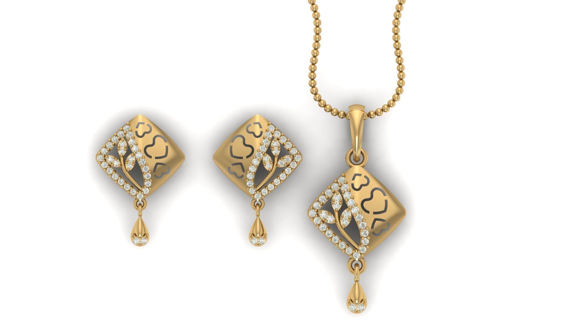 Pendant Necklace 3D print model_17