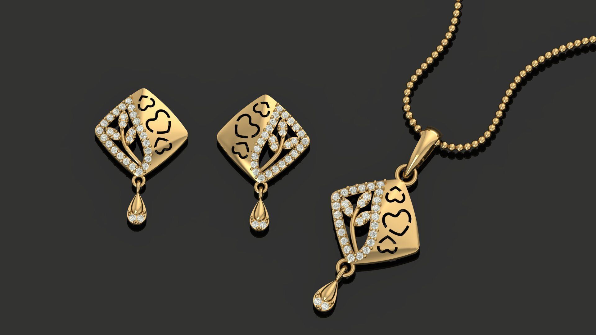 Pendant Necklace 3D print model_10