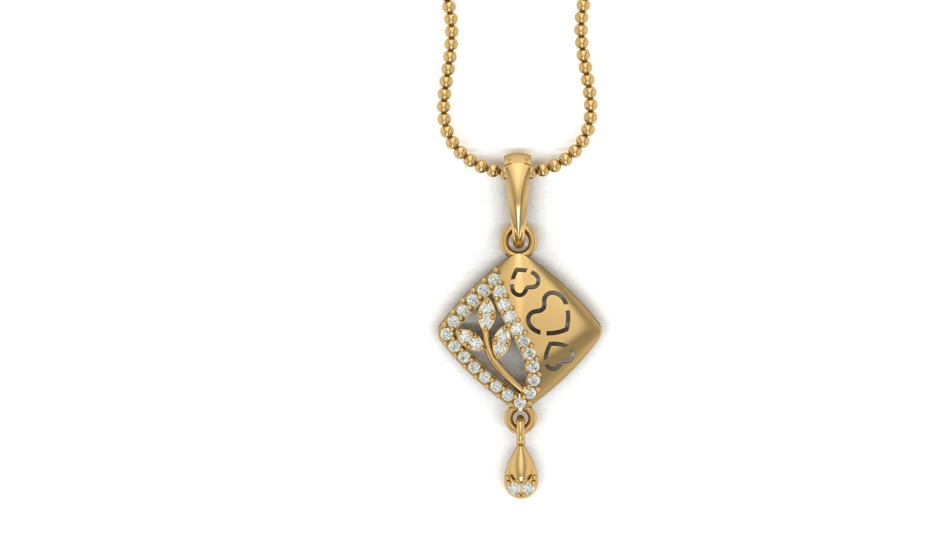 Pendant Necklace 3D print model_13