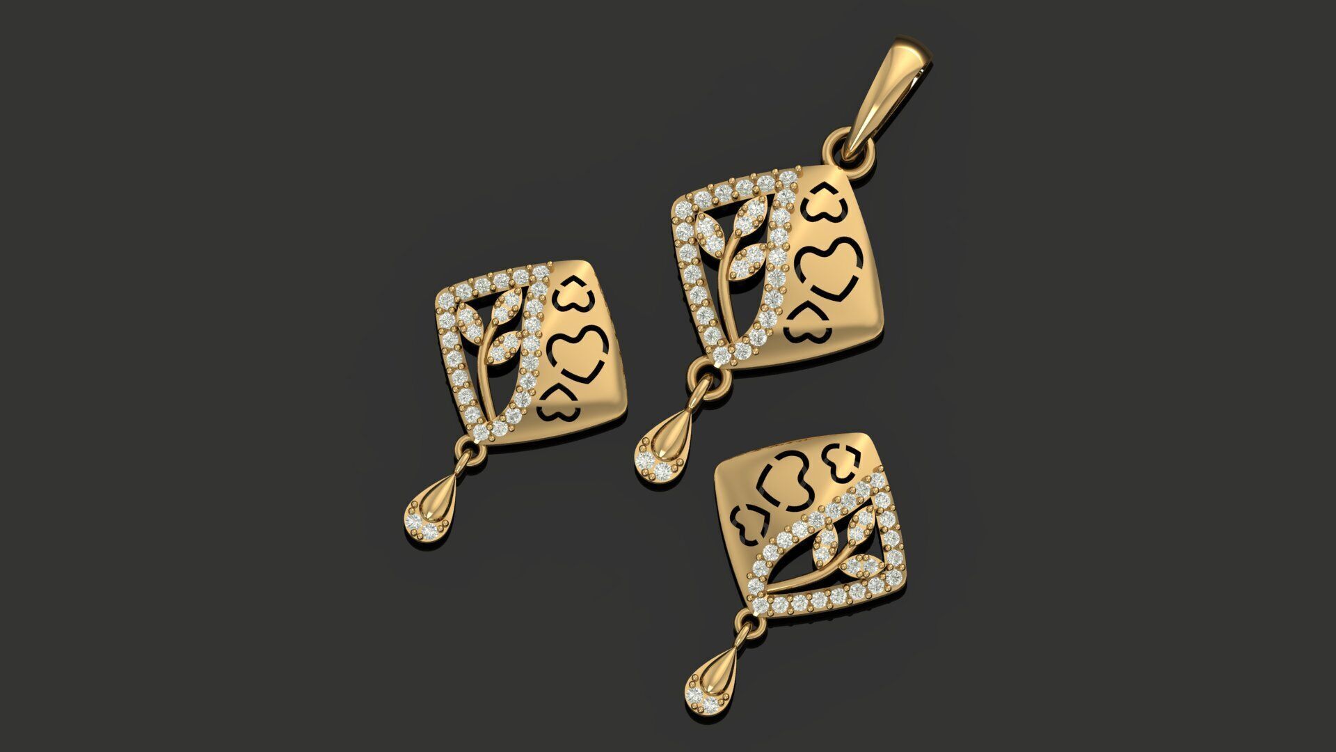 Pendant Necklace 3D print model_20