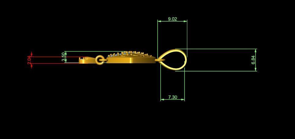 Pendant Necklace 3D print model_4