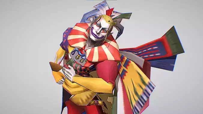 Kefka - Dissidia - Final Fantasy Low-poly 3D model