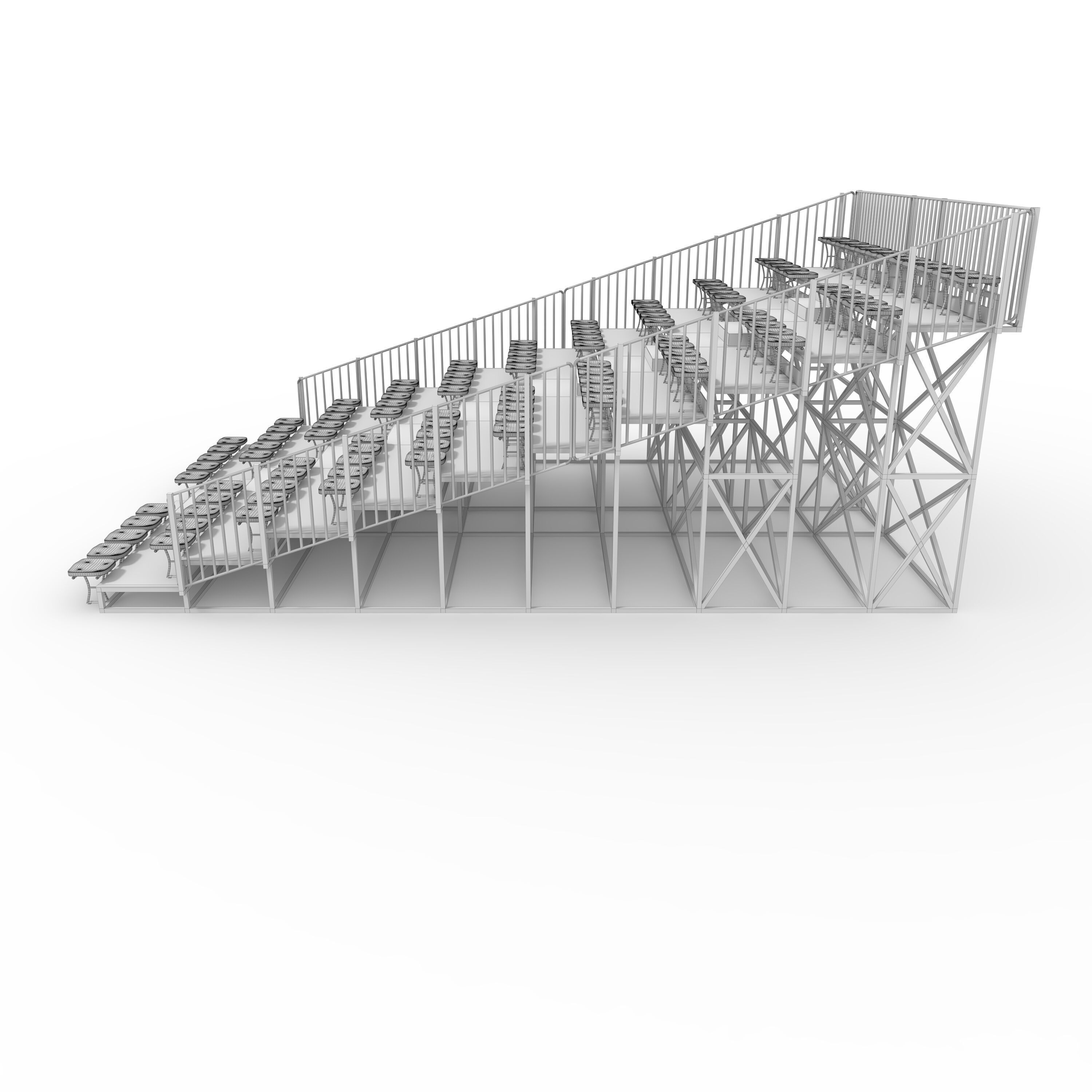 Bleachers 26 3D model_5