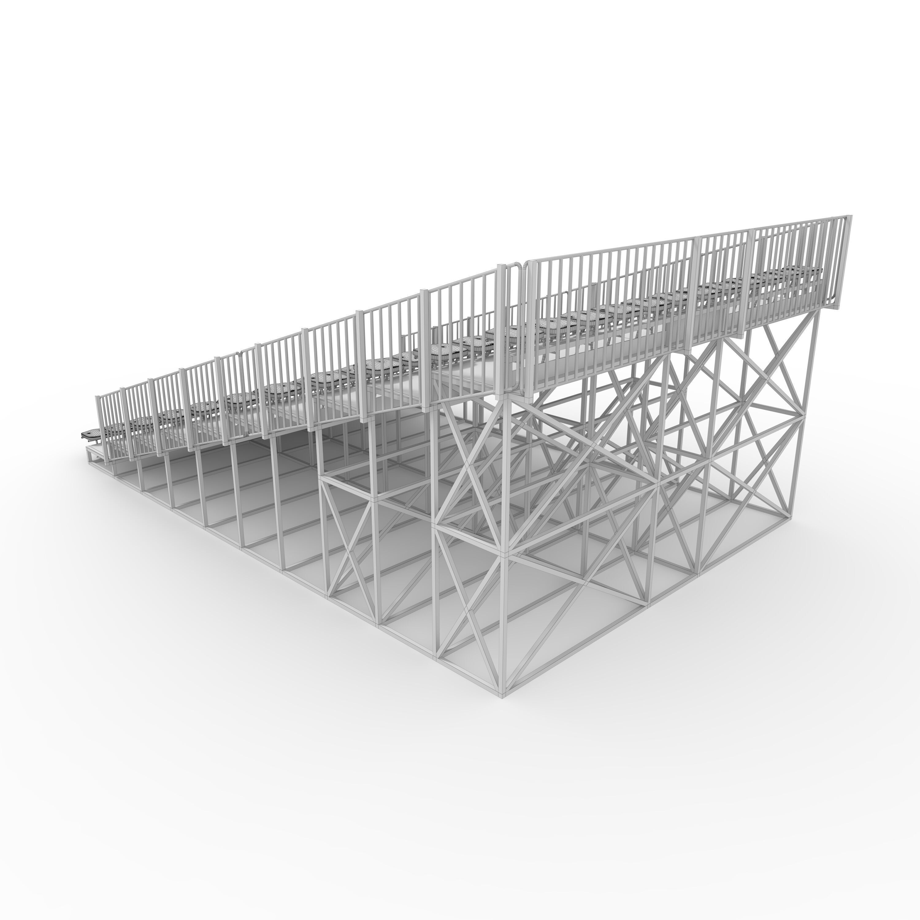 Bleachers 26 3D model_7