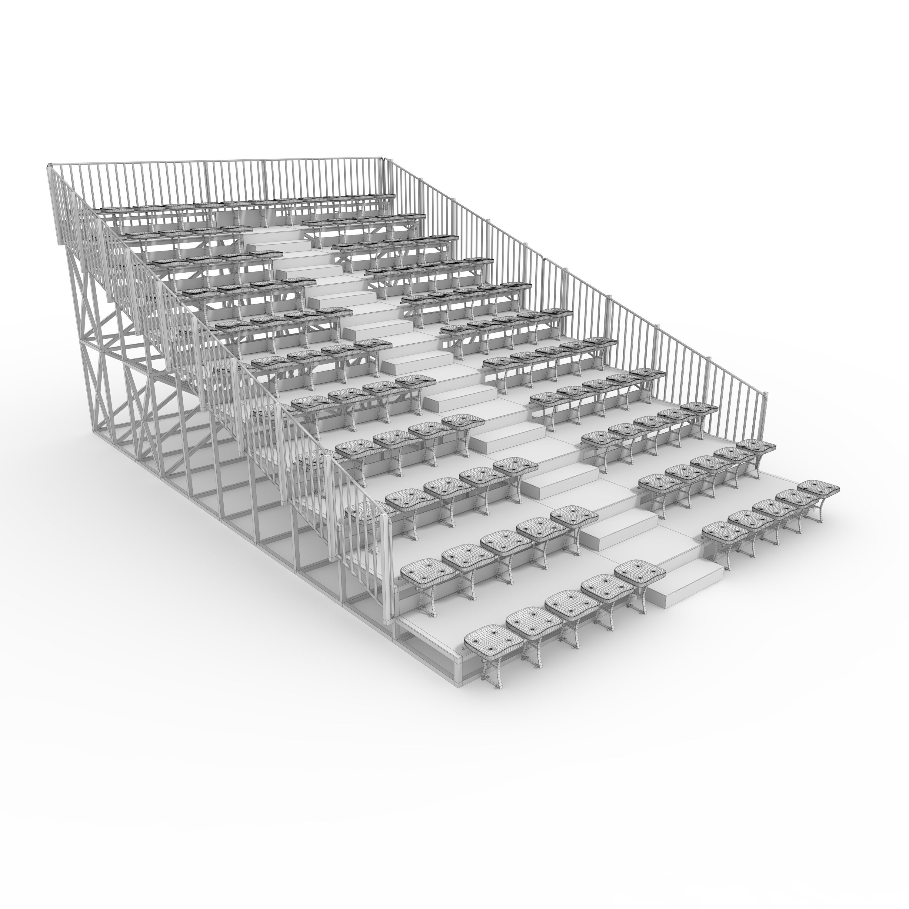 Bleachers 26 3D model_1