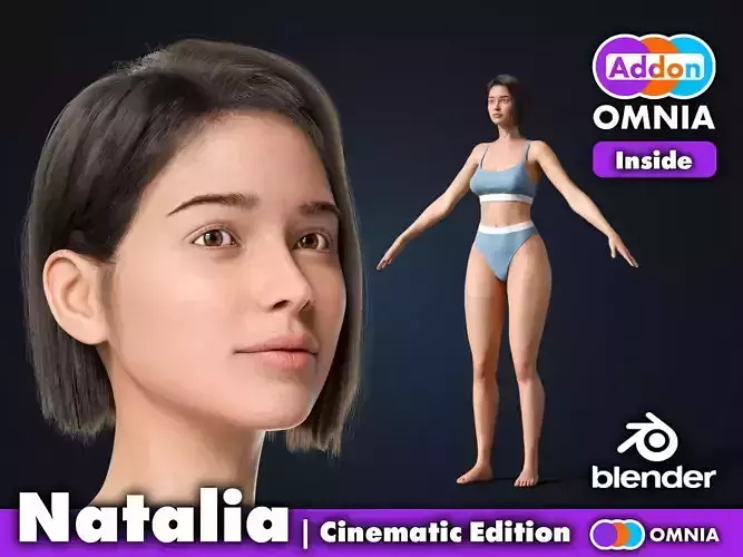 Natalia - Realistic 3D Character - Cinematic Edition