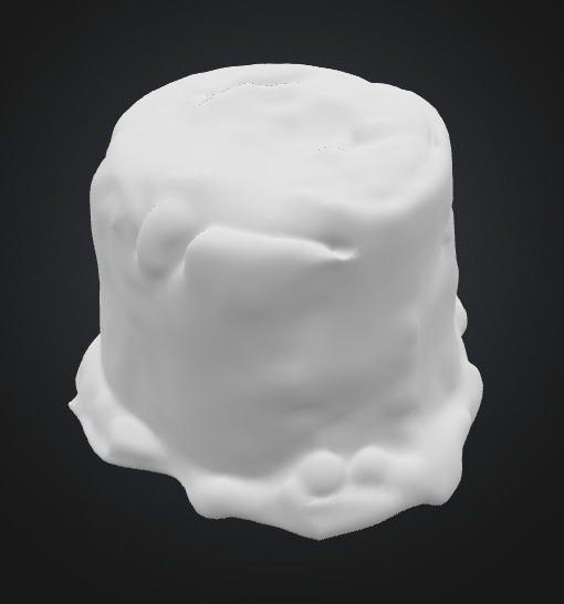 Moss Tree Stump 3D model_4